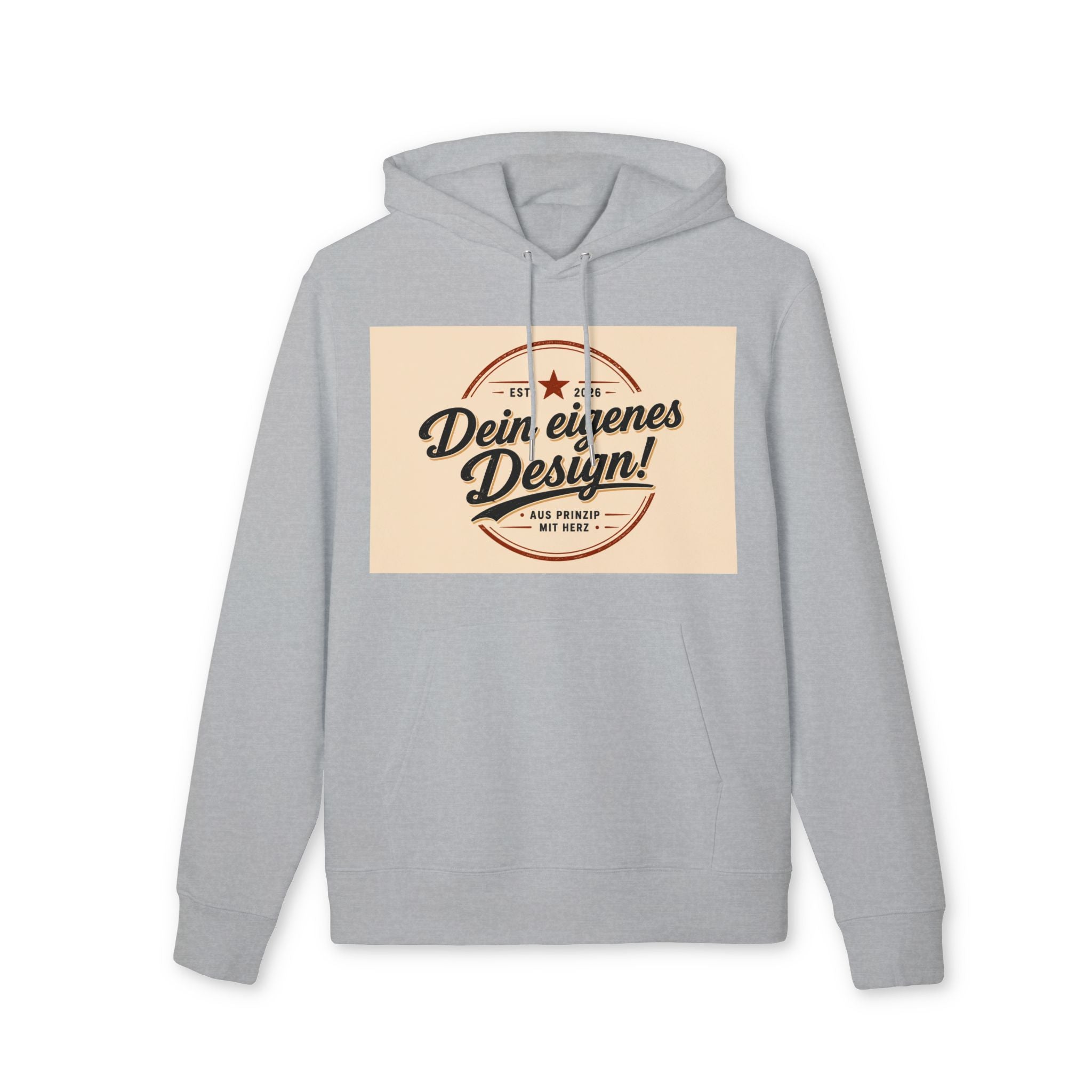 Hoodie — "Dein eigenes Design!" Vintage Badge Pullover