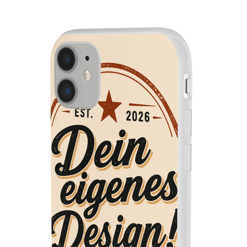Phone Case — "Dein eigenes Design" Vintage Script Personalized Protective Case
