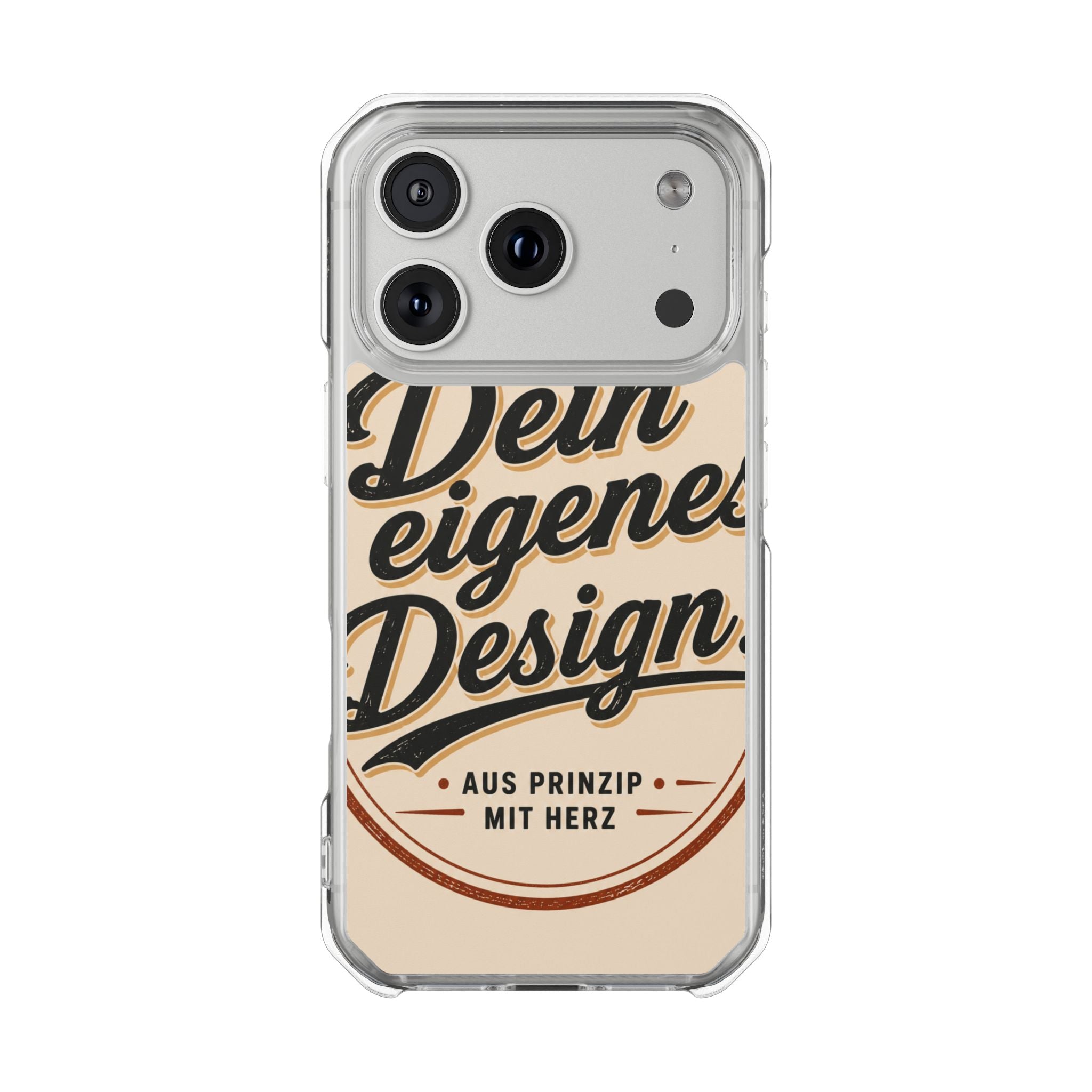 Clear Magnetic Phone Case — Custom Print “Dein eigenes Design”