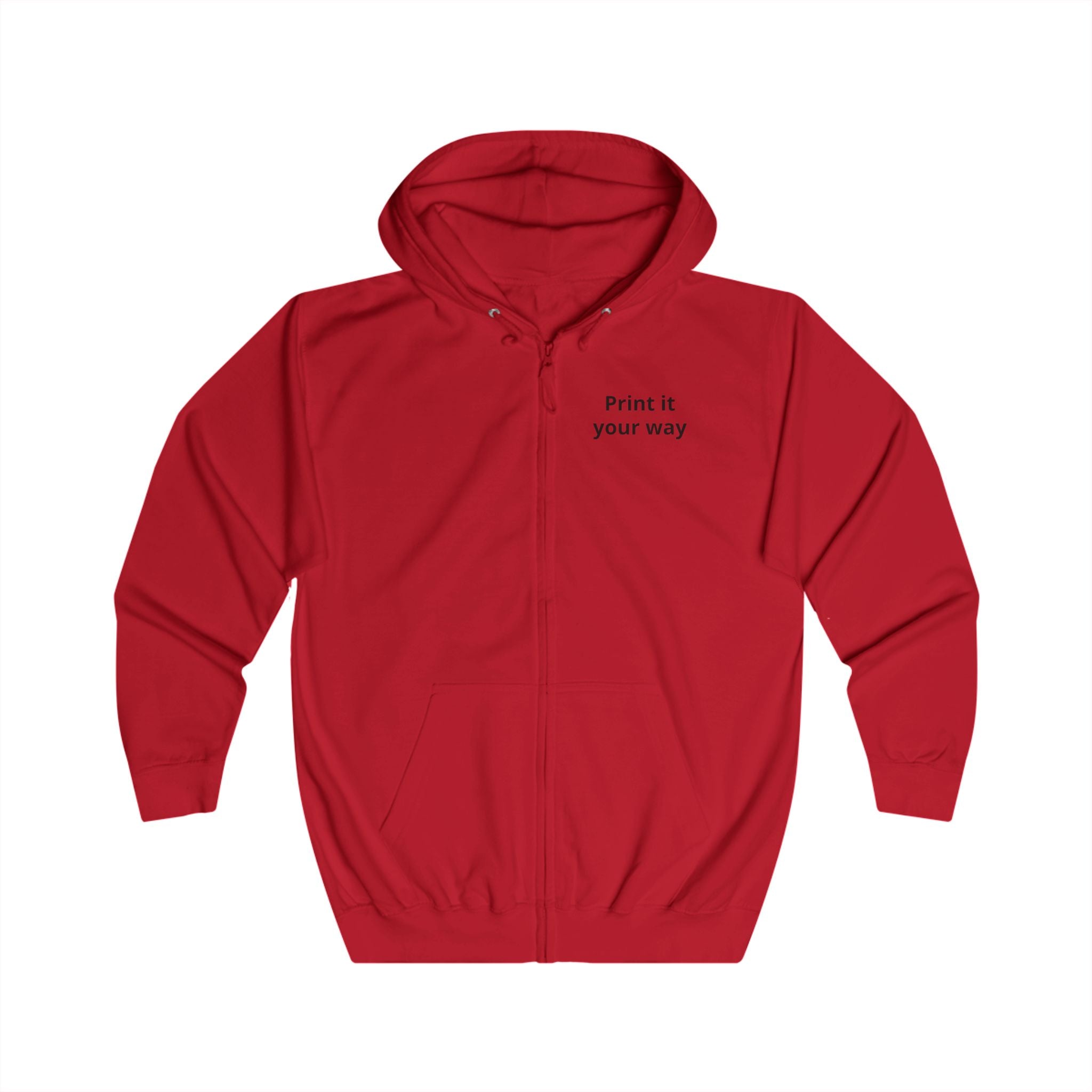 Protect Your Peace Zip Hoodie – Mit eigenem Foto | Full-Zip Hoodie