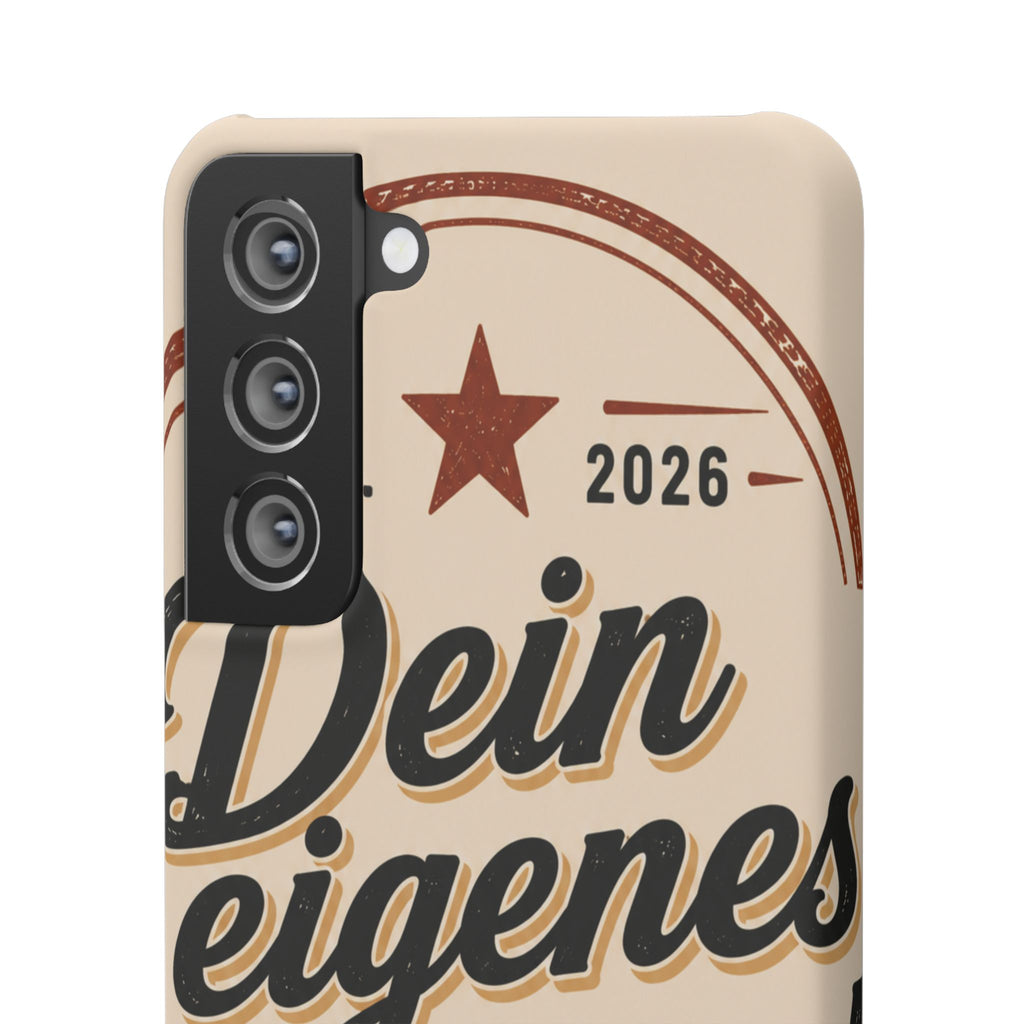Phone Case — Retro "Dein eigenes Design" Customizable Snap Case