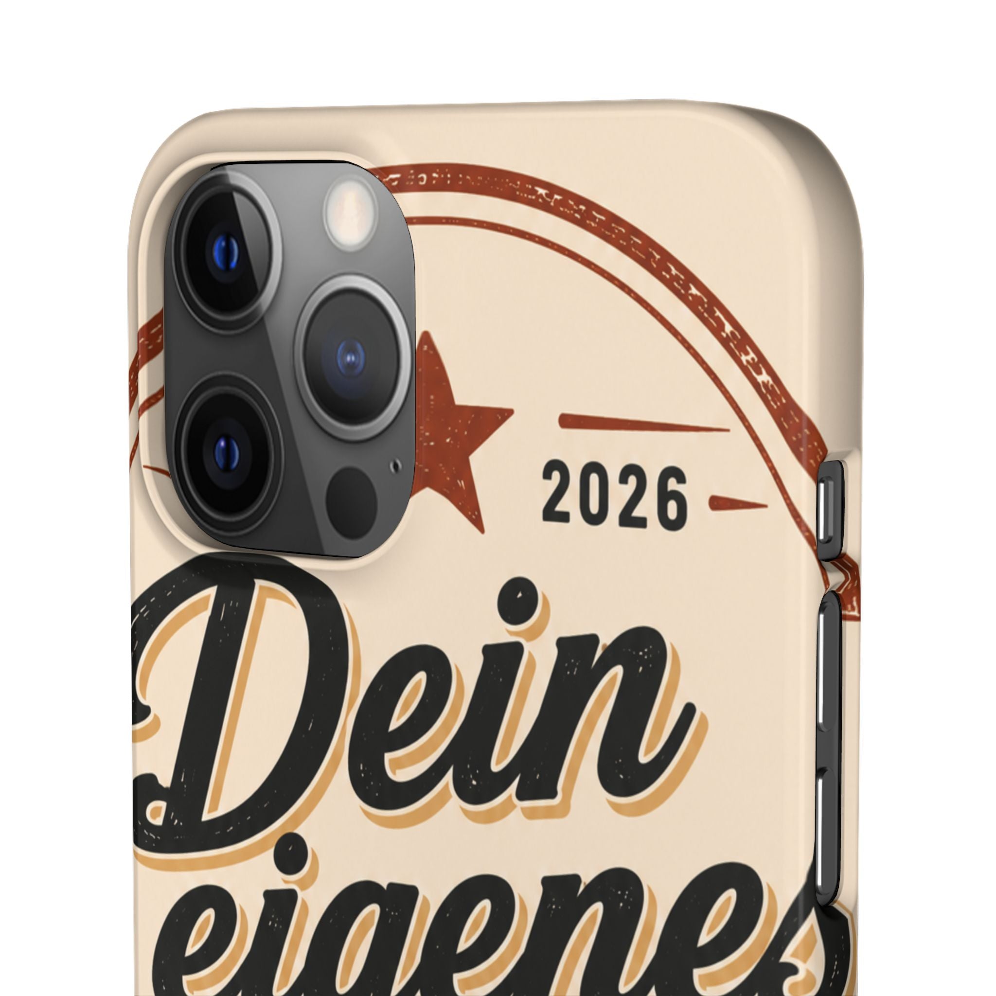 Phone Case — Retro "Dein eigenes Design" Customizable Snap Case