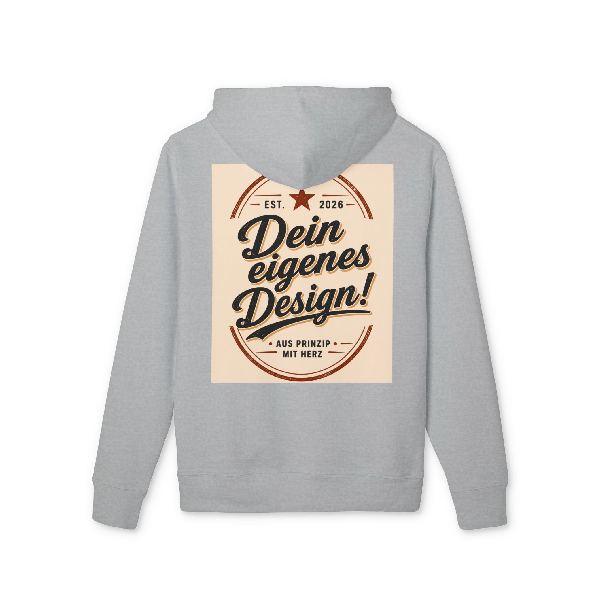 Hoodie — "Dein eigenes Design!" Vintage Badge Pullover