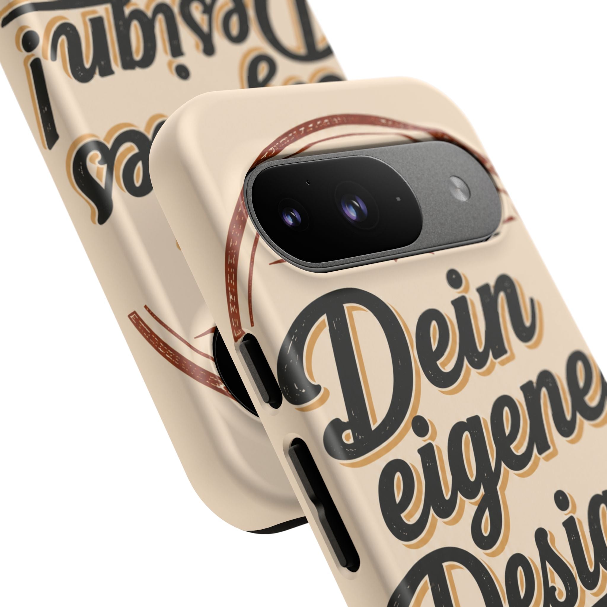 Custom Tough Phone Case — "Dein eigenes Design" Vintage Script Tough Case