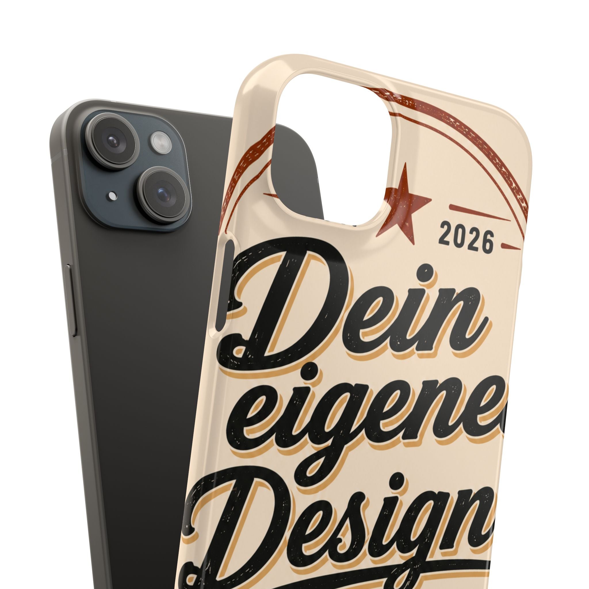 Phone Case — Retro "Dein eigenes Design" Customizable Snap Case