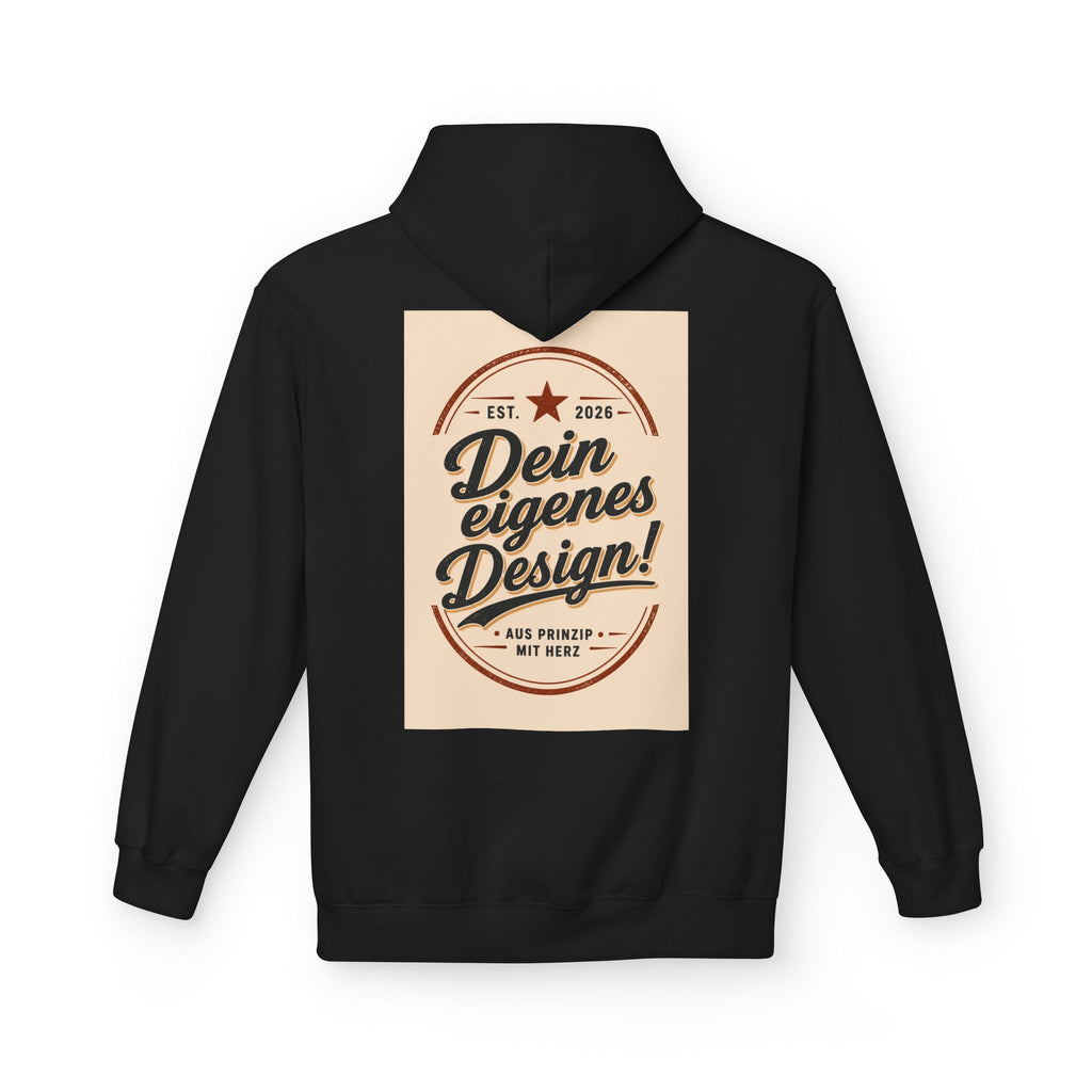 Hoodie — Custom Vintage Badge Design (Dein eigenes Design!)