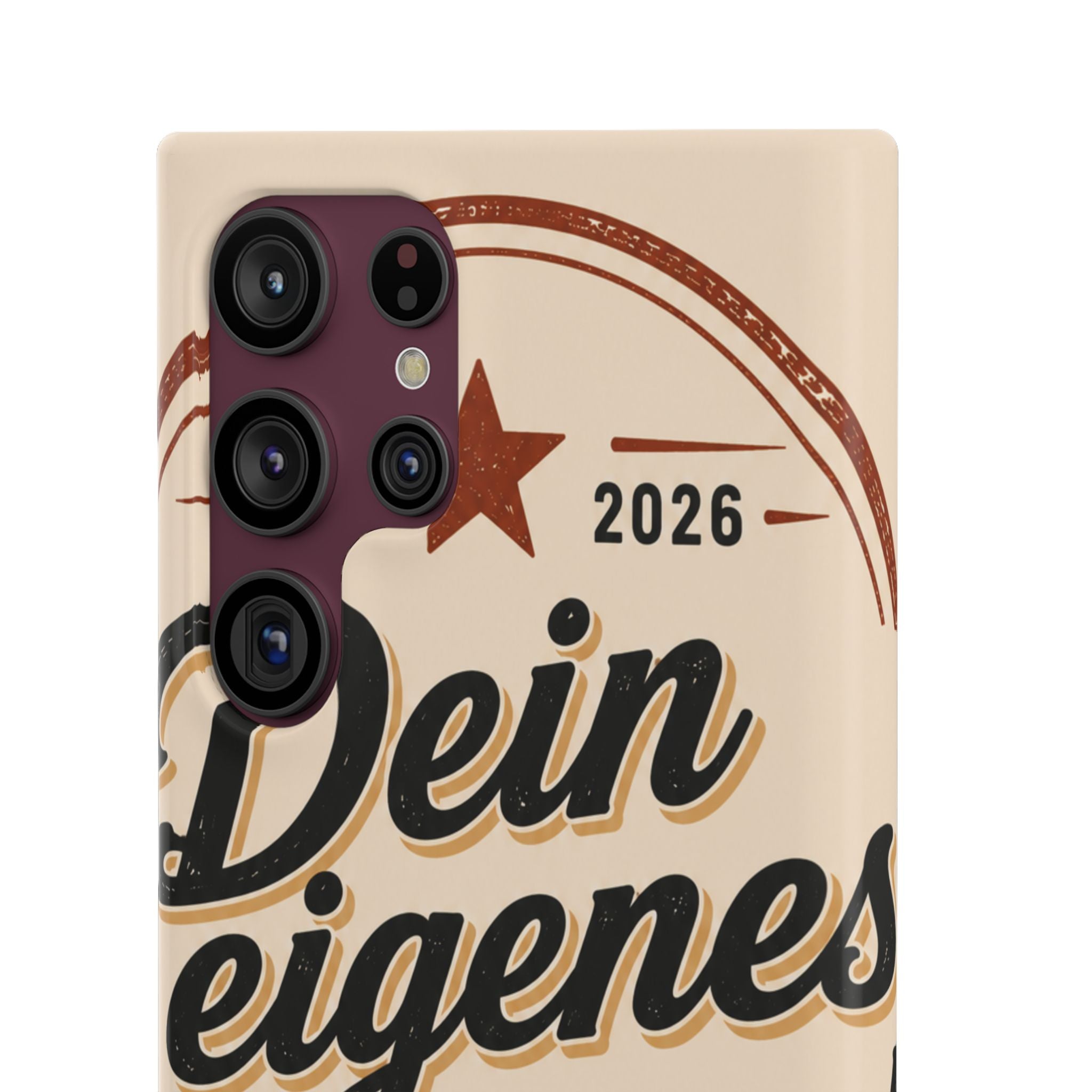 Phone Case — Retro "Dein eigenes Design" Customizable Snap Case