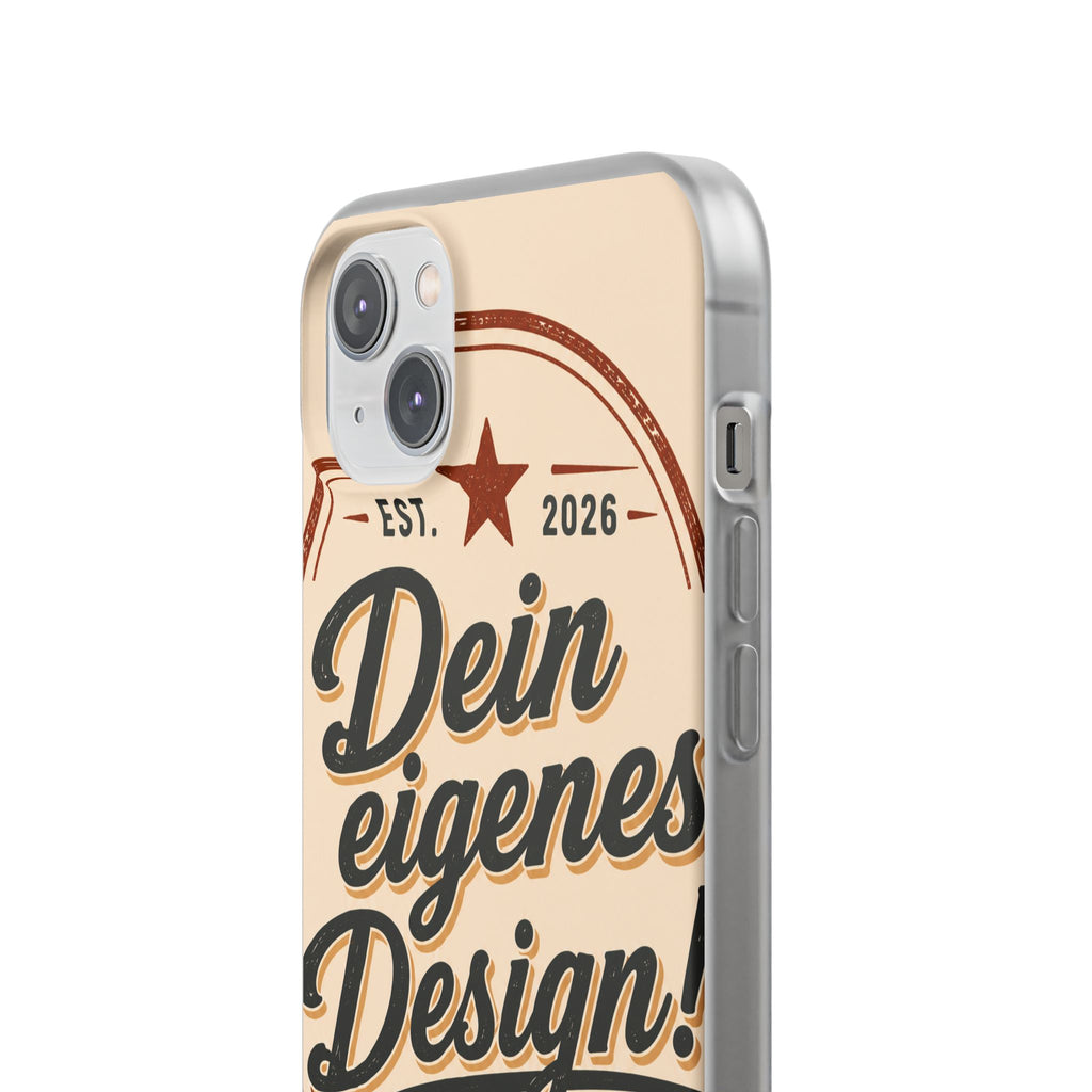 Phone Case — "Dein eigenes Design" Vintage Script Personalized Protective Case