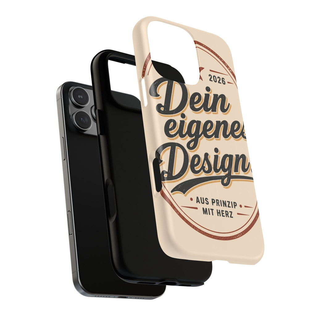 Tough Magnetic Phone Case — "Dein eigenes Design" Retro Script (Customizable)