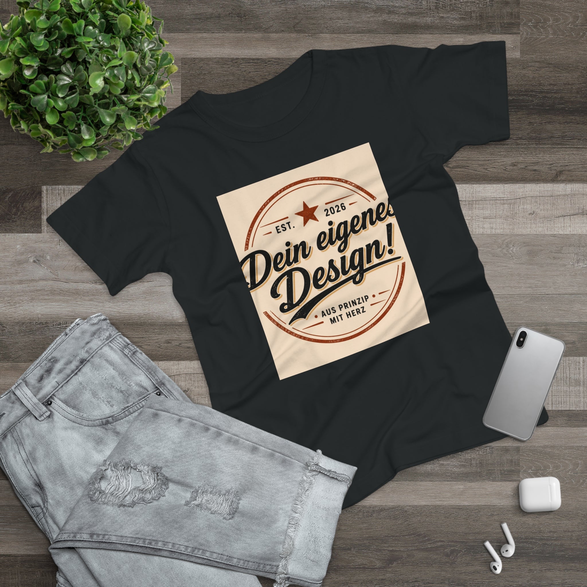 Women’s T-Shirt “Dein eigenes Design!” Vintage Badge Tee