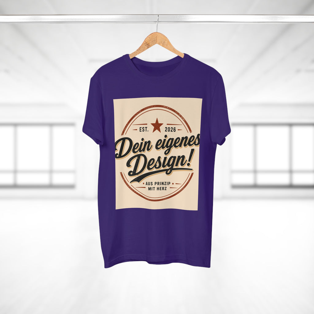 Men's Vintage Badge T‑Shirt — "Dein eigenes Design!" Retro Logo Tee
