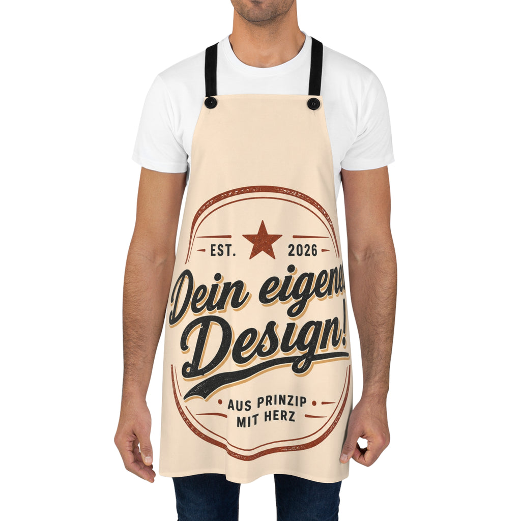 Custom Design Apron - "Dein eigenes Design" Vintage Badge Cooking Apron