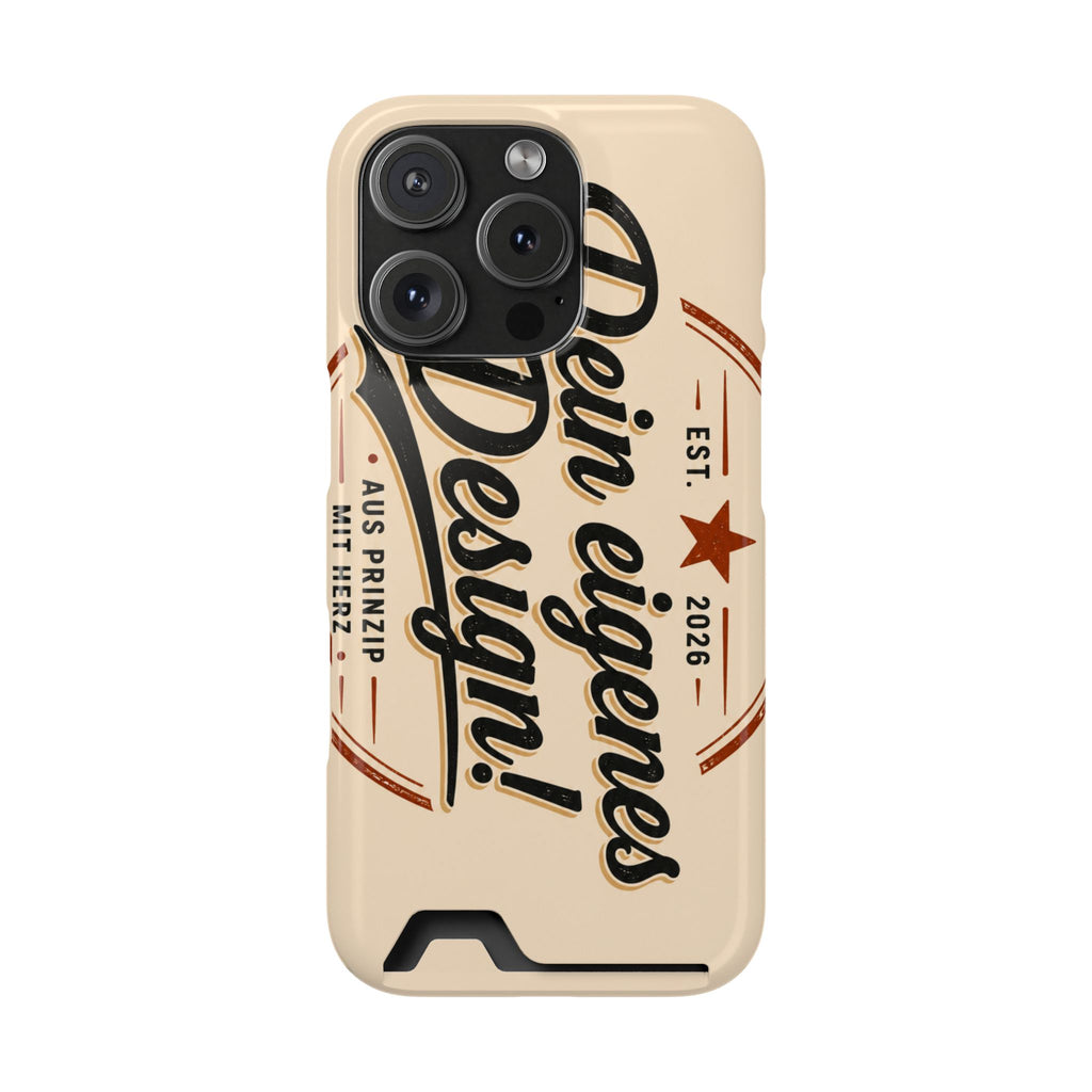 Handyhülle personalisiert mit Kartenhalter – iPhone & Samsung eigenes Design