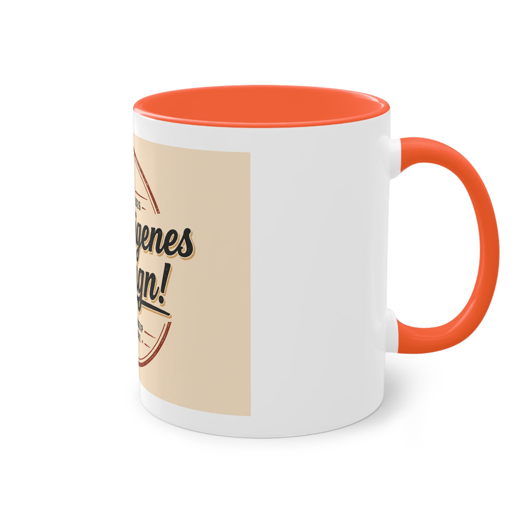 Personalized Two-Tone Coffee Mug — "Dein eigenes Design!" 11oz