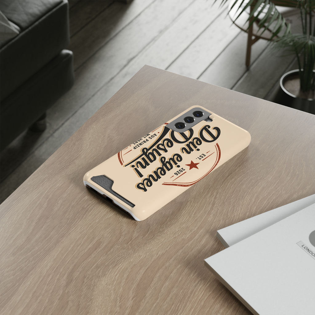Handyhülle personalisiert mit Kartenhalter – iPhone & Samsung eigenes Design