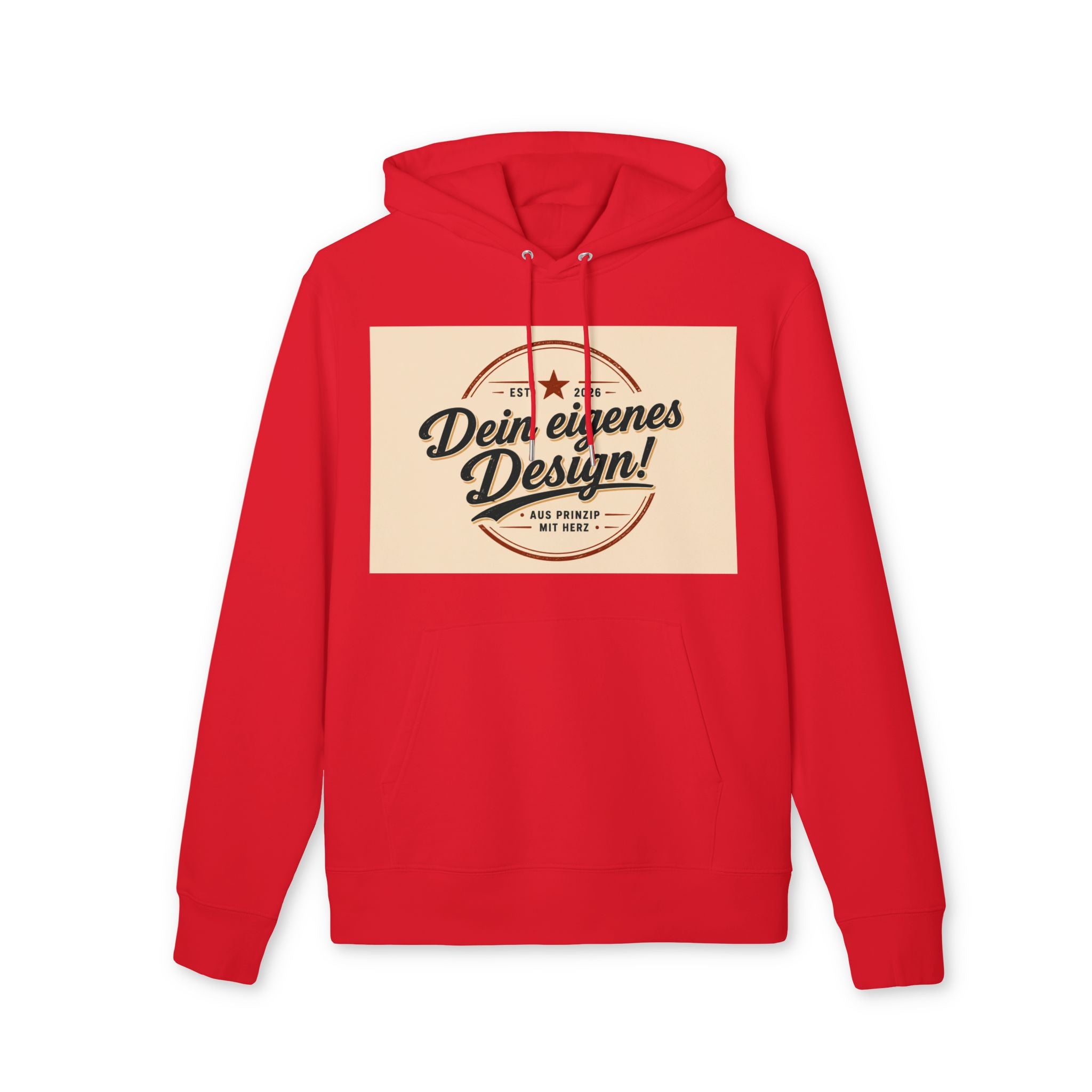 Hoodie — "Dein eigenes Design!" Vintage Badge Pullover