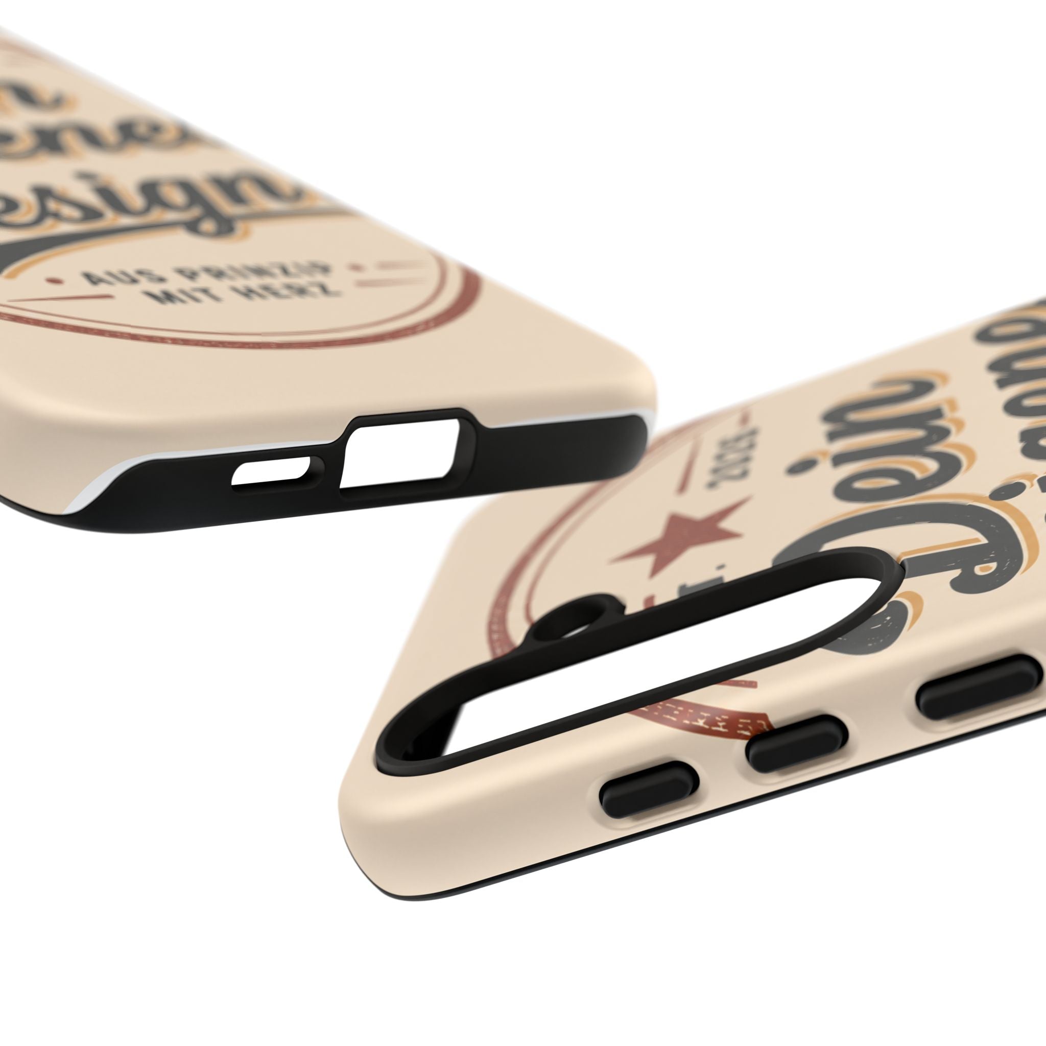 Custom Tough Phone Case — "Dein eigenes Design" Vintage Script Tough Case