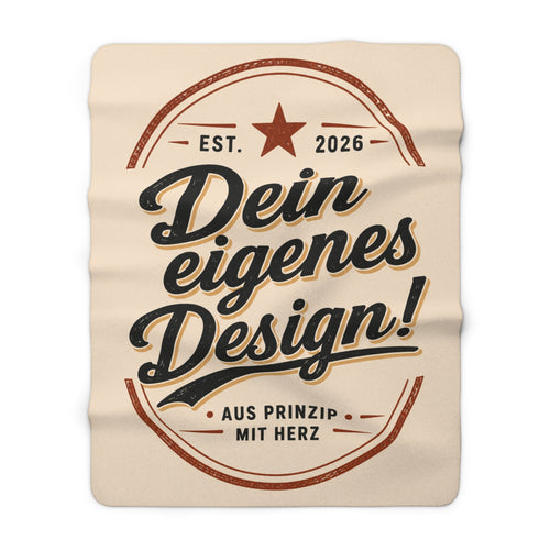 Decke personalisiert mit Foto – Sherpa Fleece Decke selbst gestalten