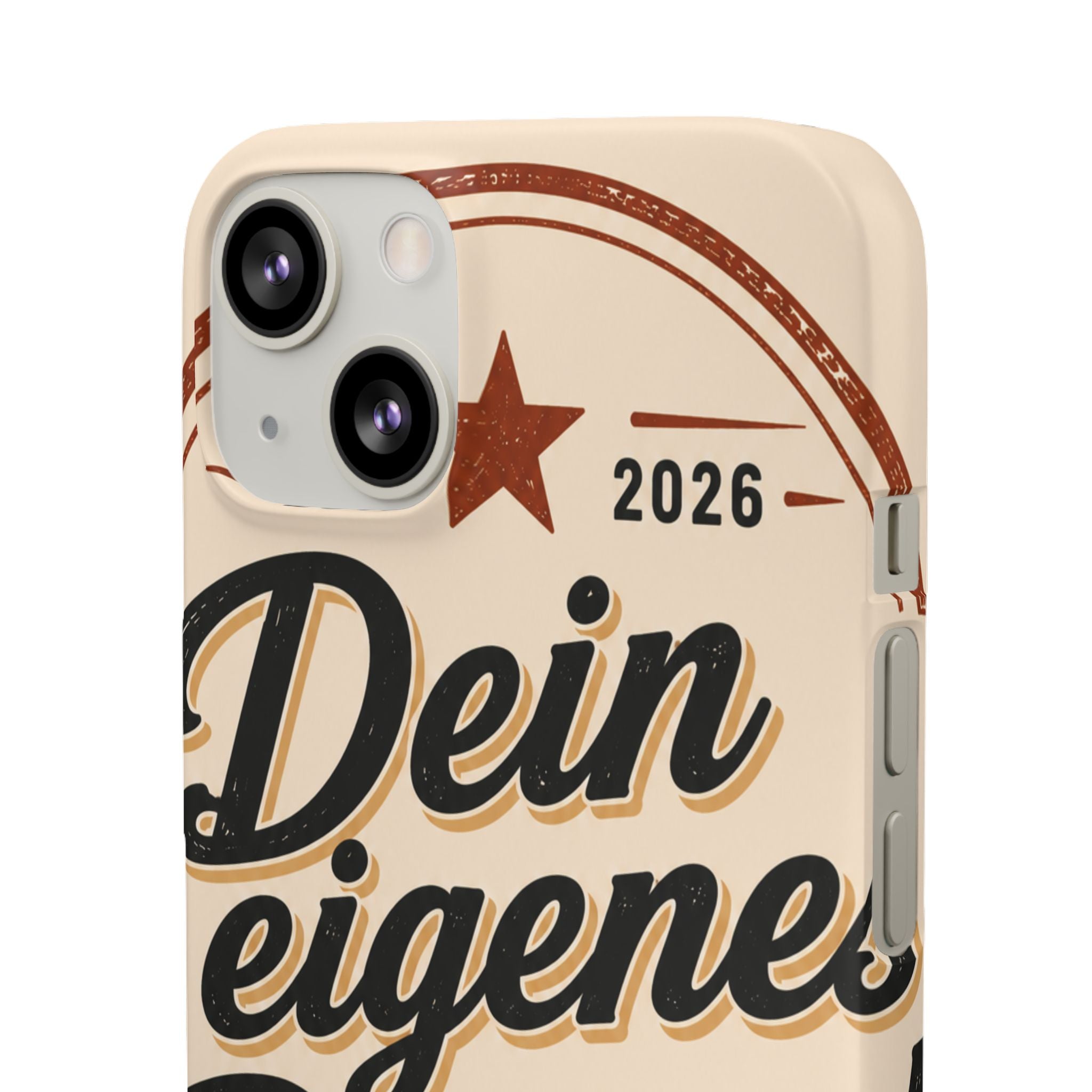 Phone Case — Retro "Dein eigenes Design" Customizable Snap Case