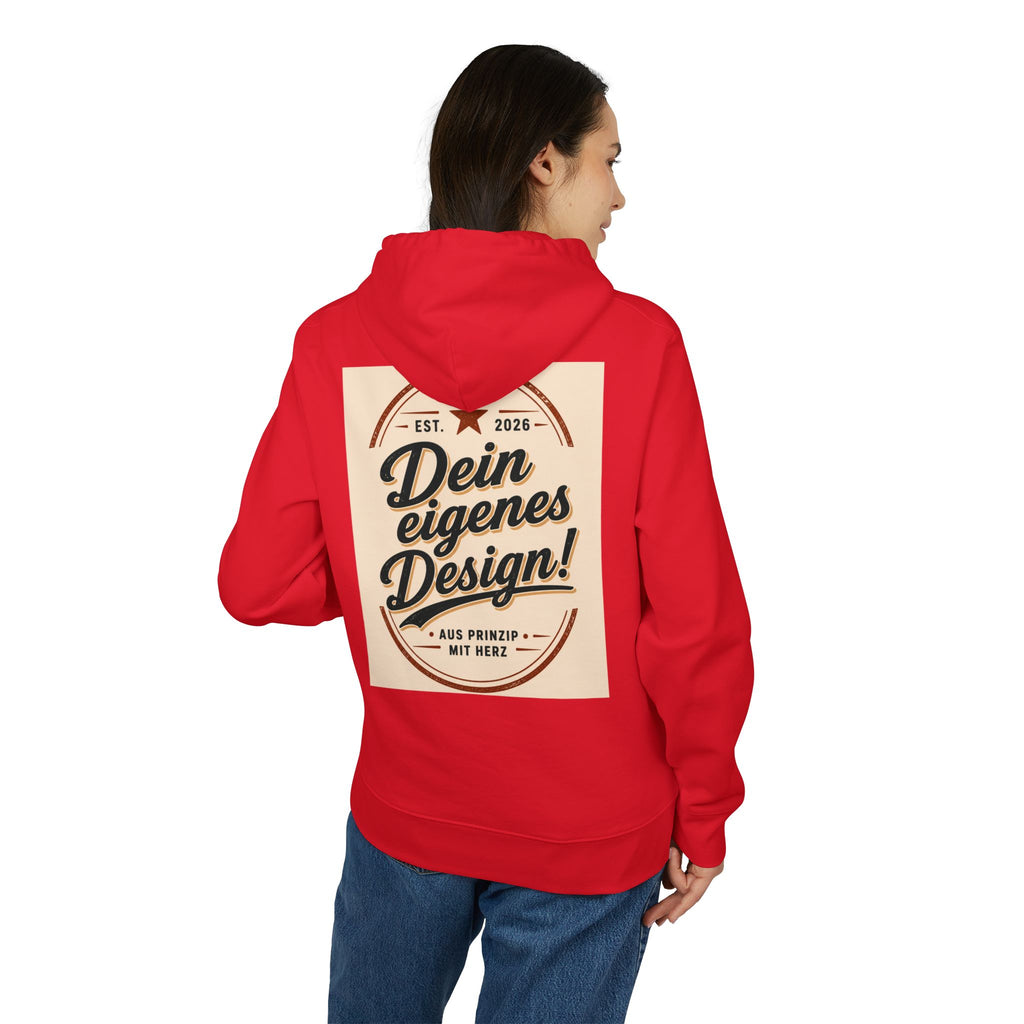 Hoodie — "Dein eigenes Design!" Vintage Badge Pullover