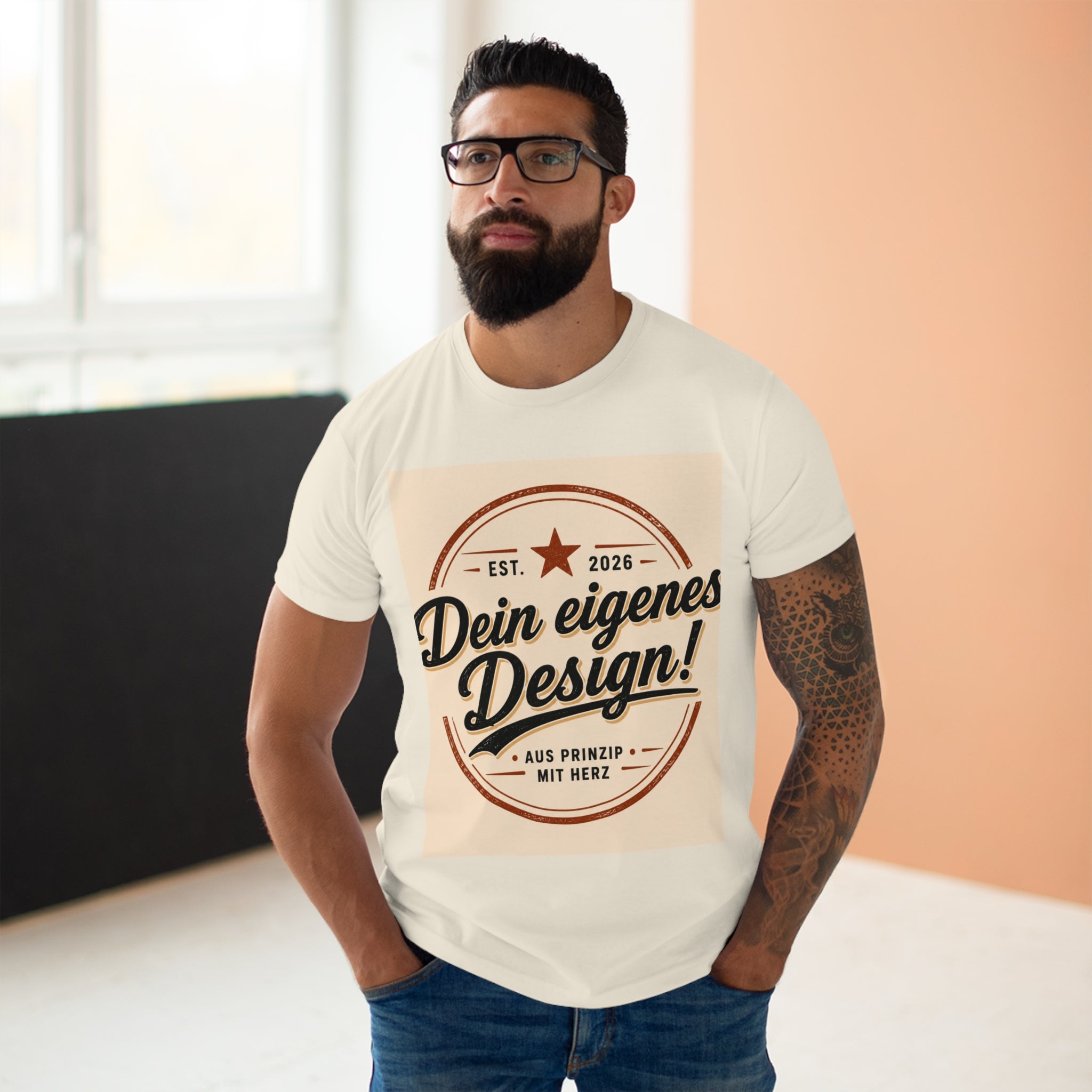 Personalisiertes Herren T-Shirt – Mit eigenem Foto gestalten