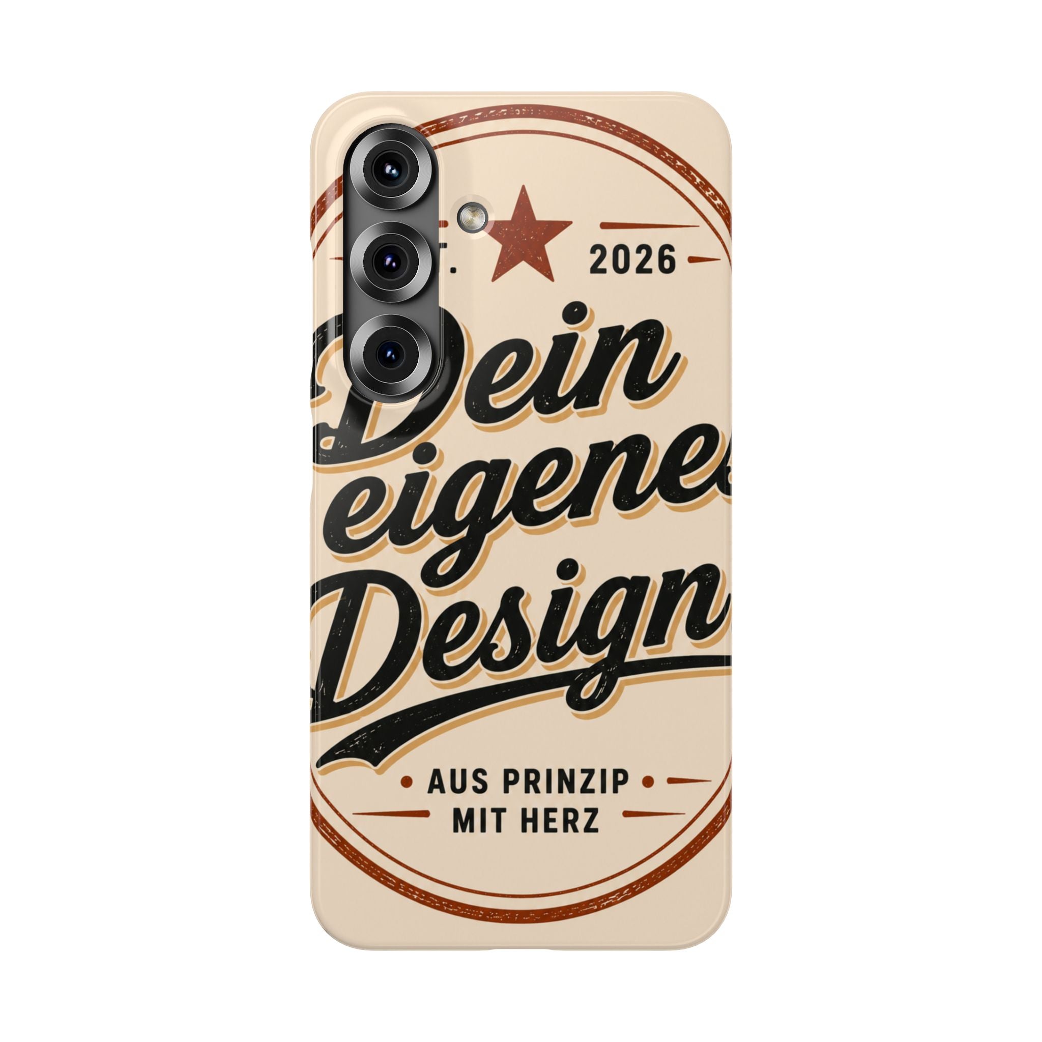 Phone Case — Retro "Dein eigenes Design" Customizable Snap Case