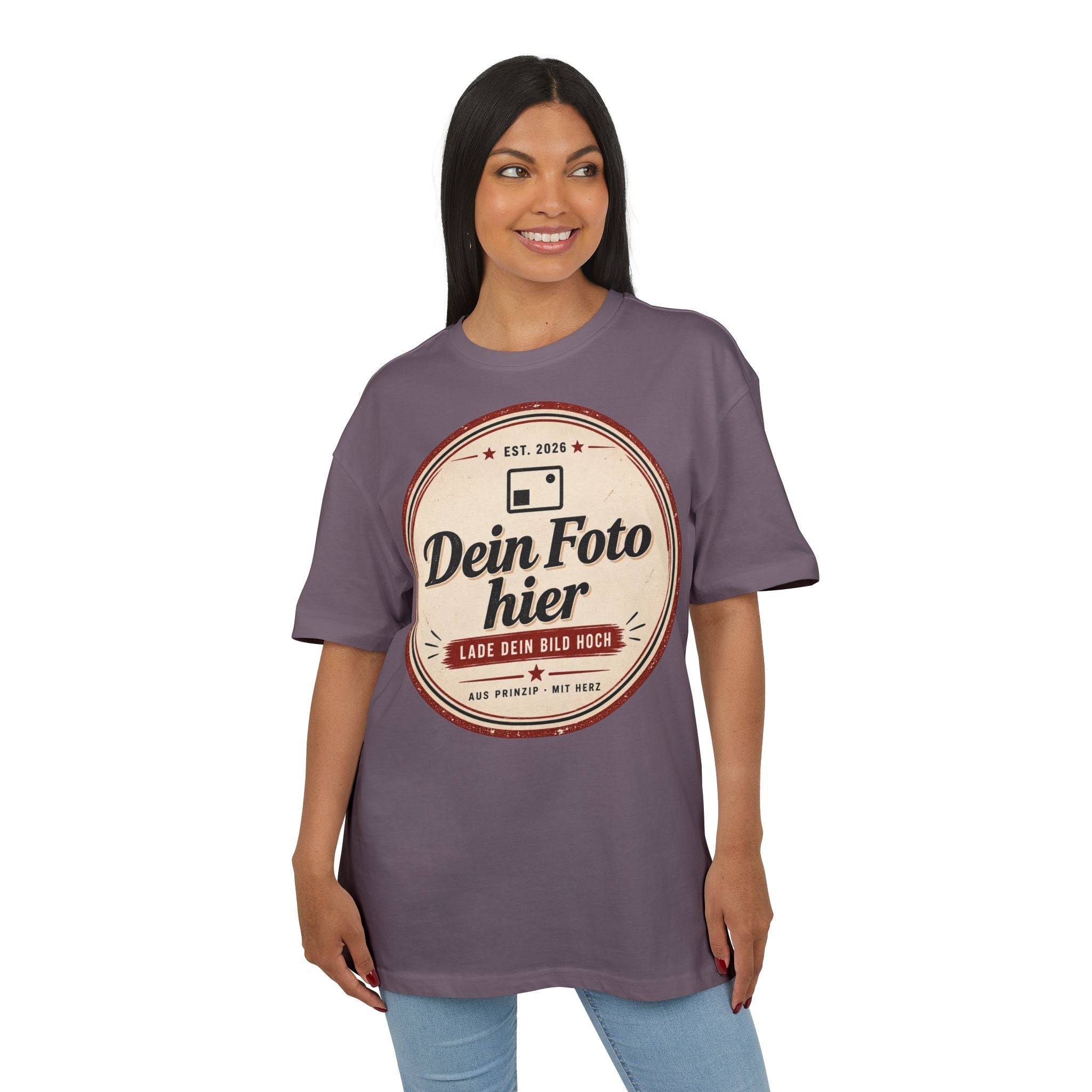 Oversize T-shirt personalized with photo - Design your own oversized shirt