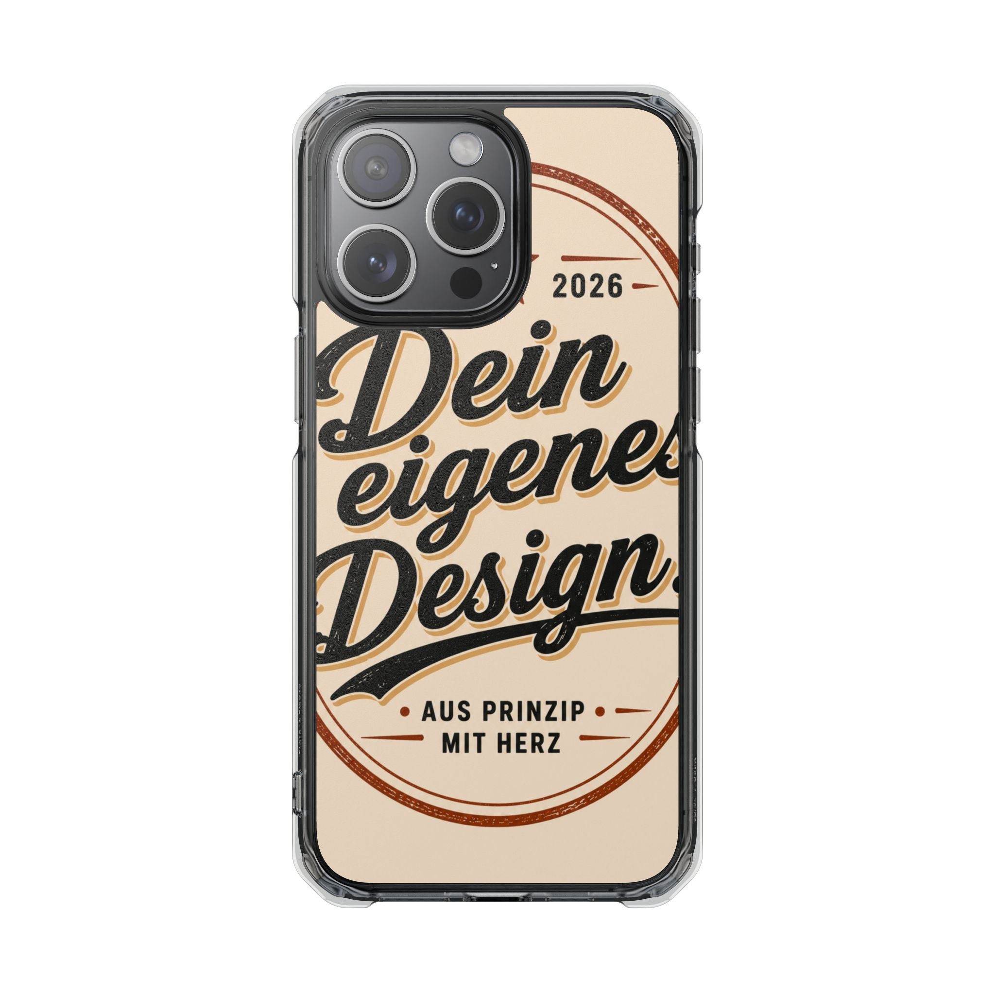 Clear Magnetic Phone Case — Custom Print “Dein eigenes Design”