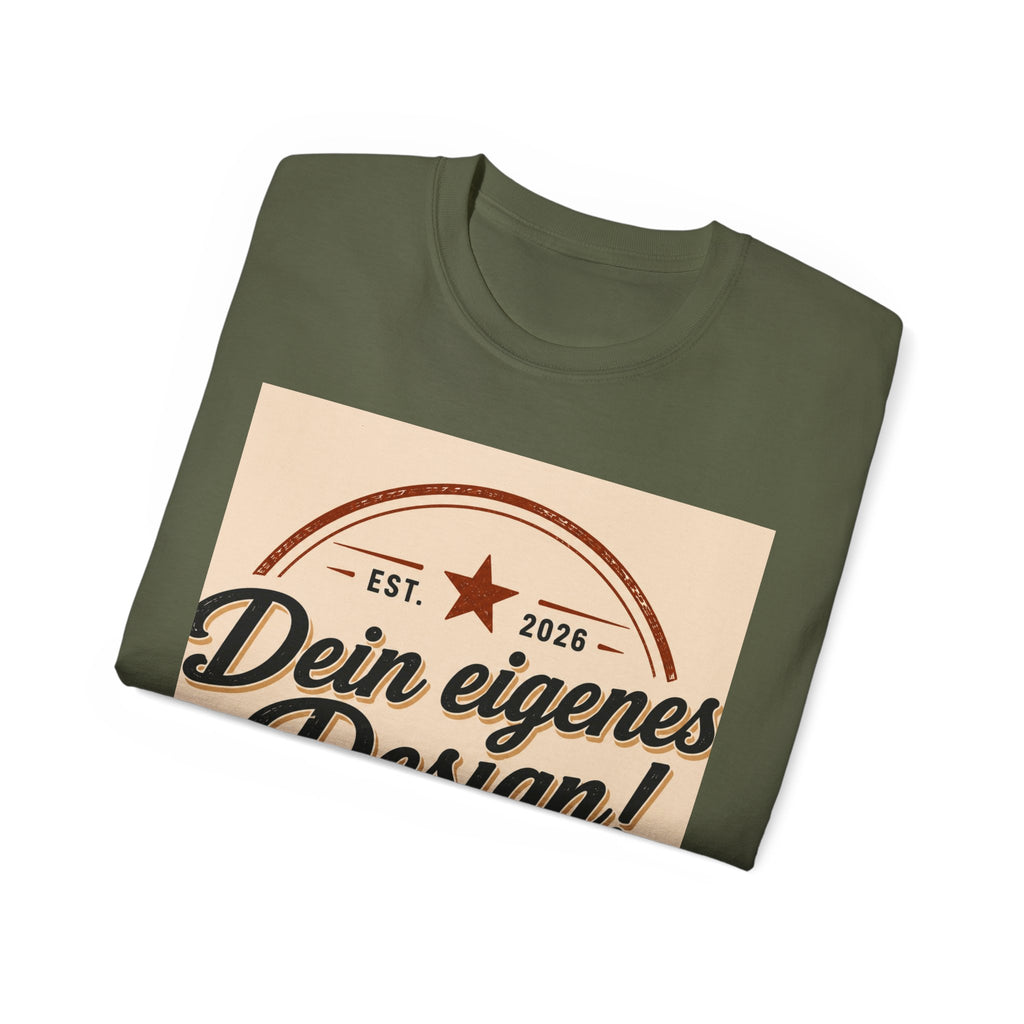 Vintage Badge T‑Shirt — "Dein eigenes Design!" Graphic Tee