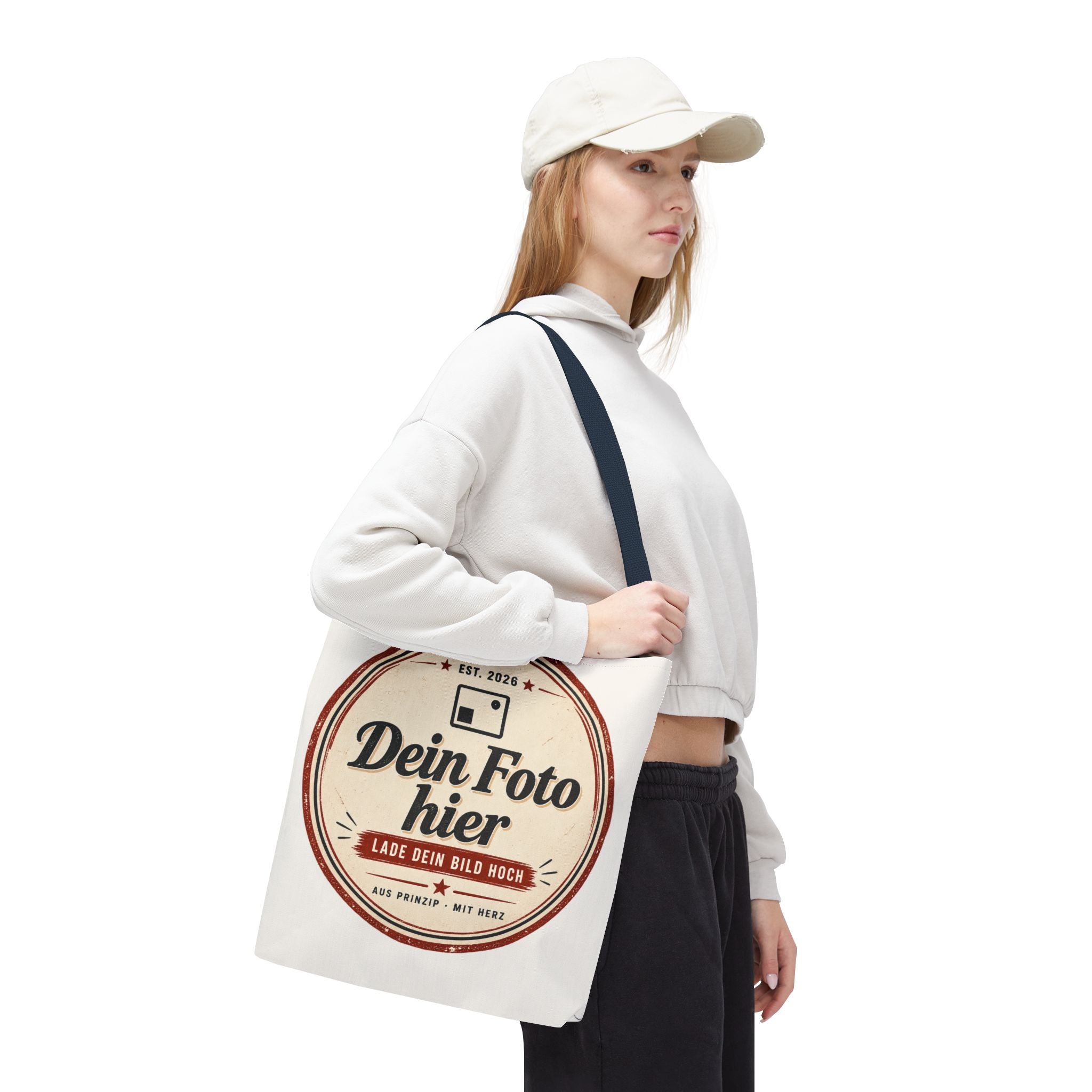 Personalized Tote Bag with Photo - Design Your Own Canvas Shopper