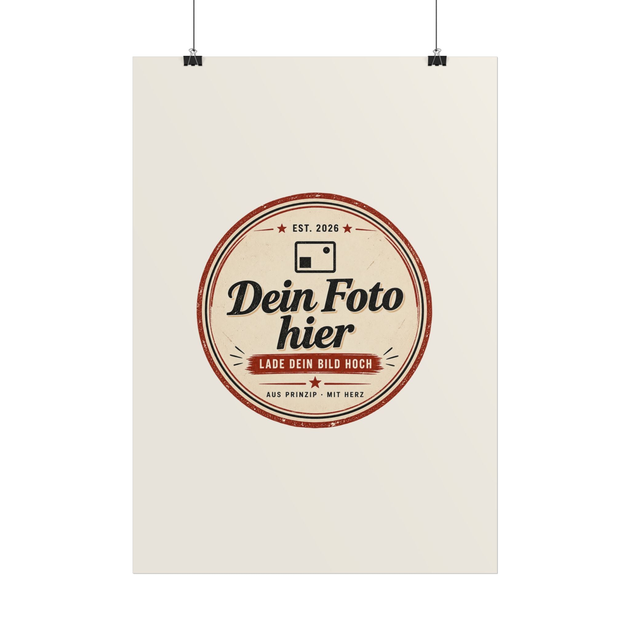Personalise your poster with a photo – Design your own wall art and have it printed