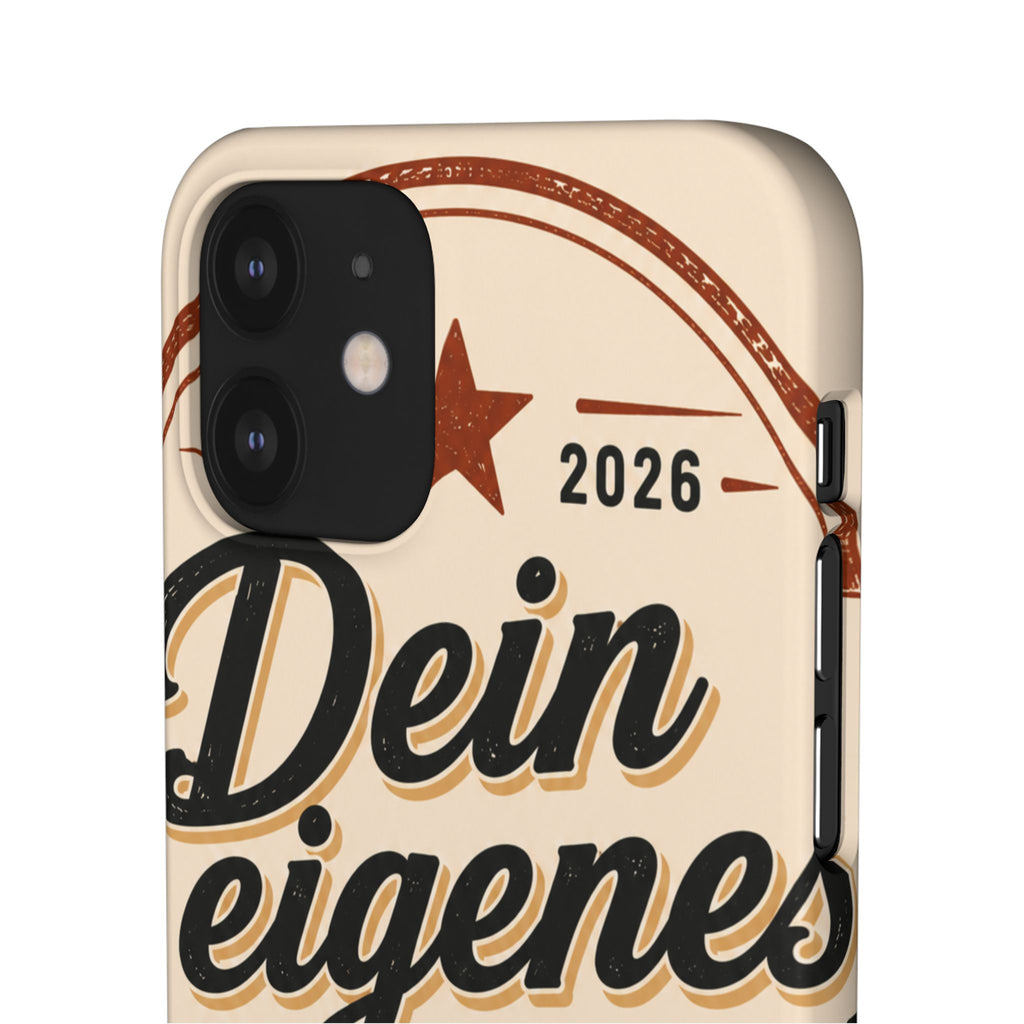 Phone Case — Retro "Dein eigenes Design" Customizable Snap Case
