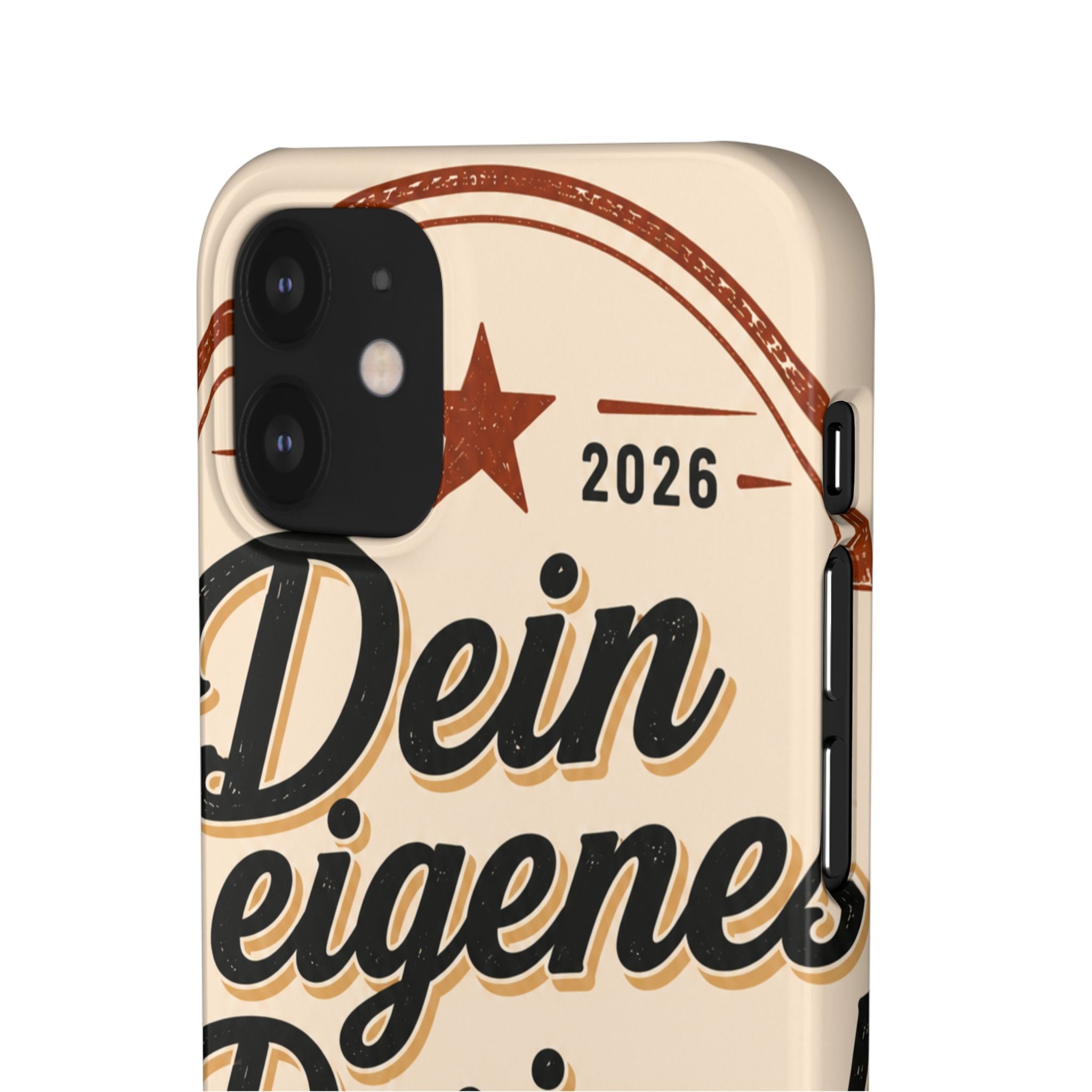 Phone Case — Retro "Dein eigenes Design" Customizable Snap Case