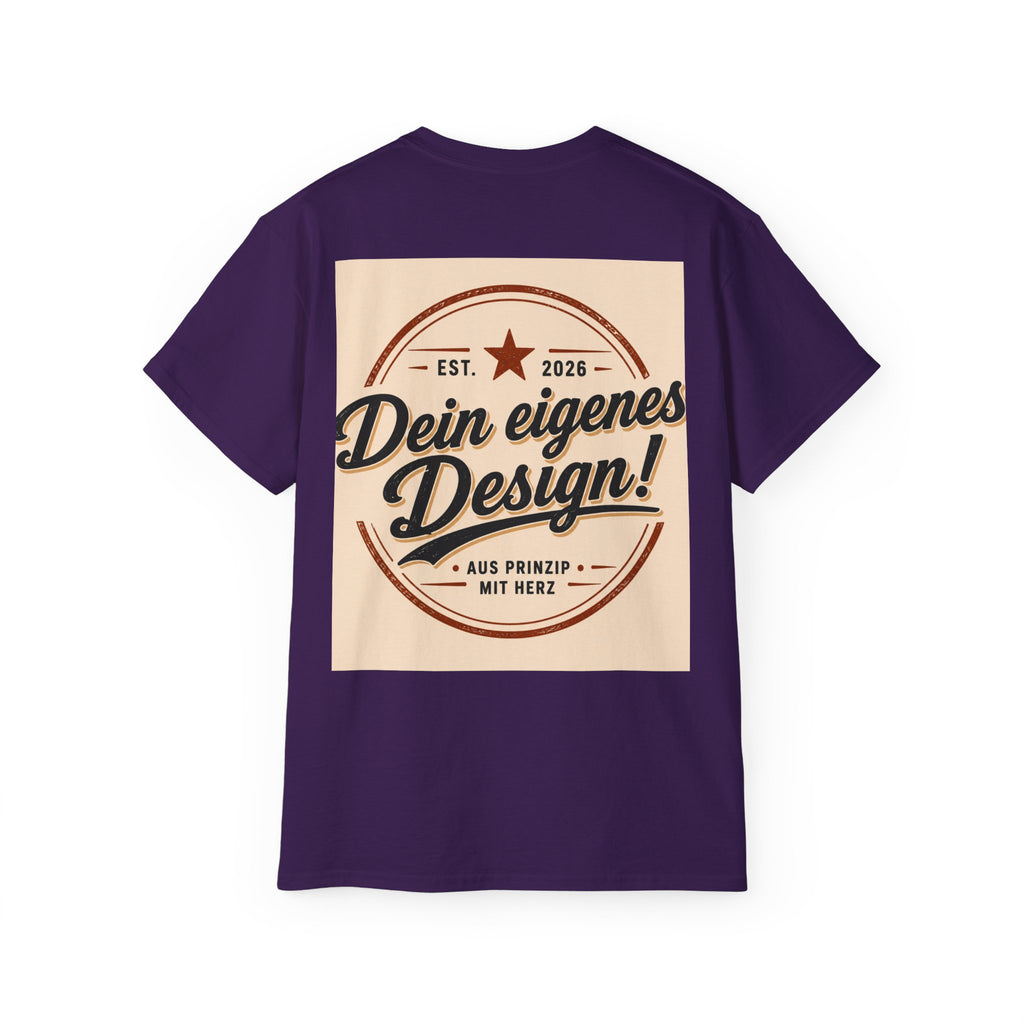 Vintage Badge T‑Shirt — "Dein eigenes Design!" Graphic Tee