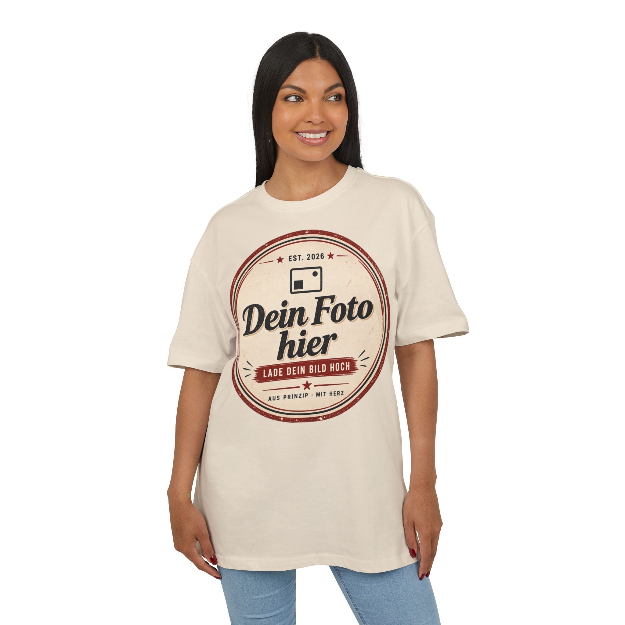 Oversize T-shirt personalized with photo - Design your own oversized shirt