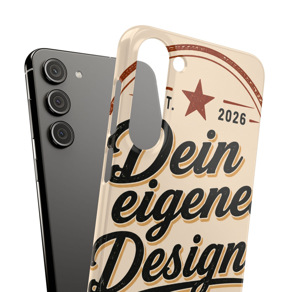Phone Case — Retro "Dein eigenes Design" Customizable Snap Case