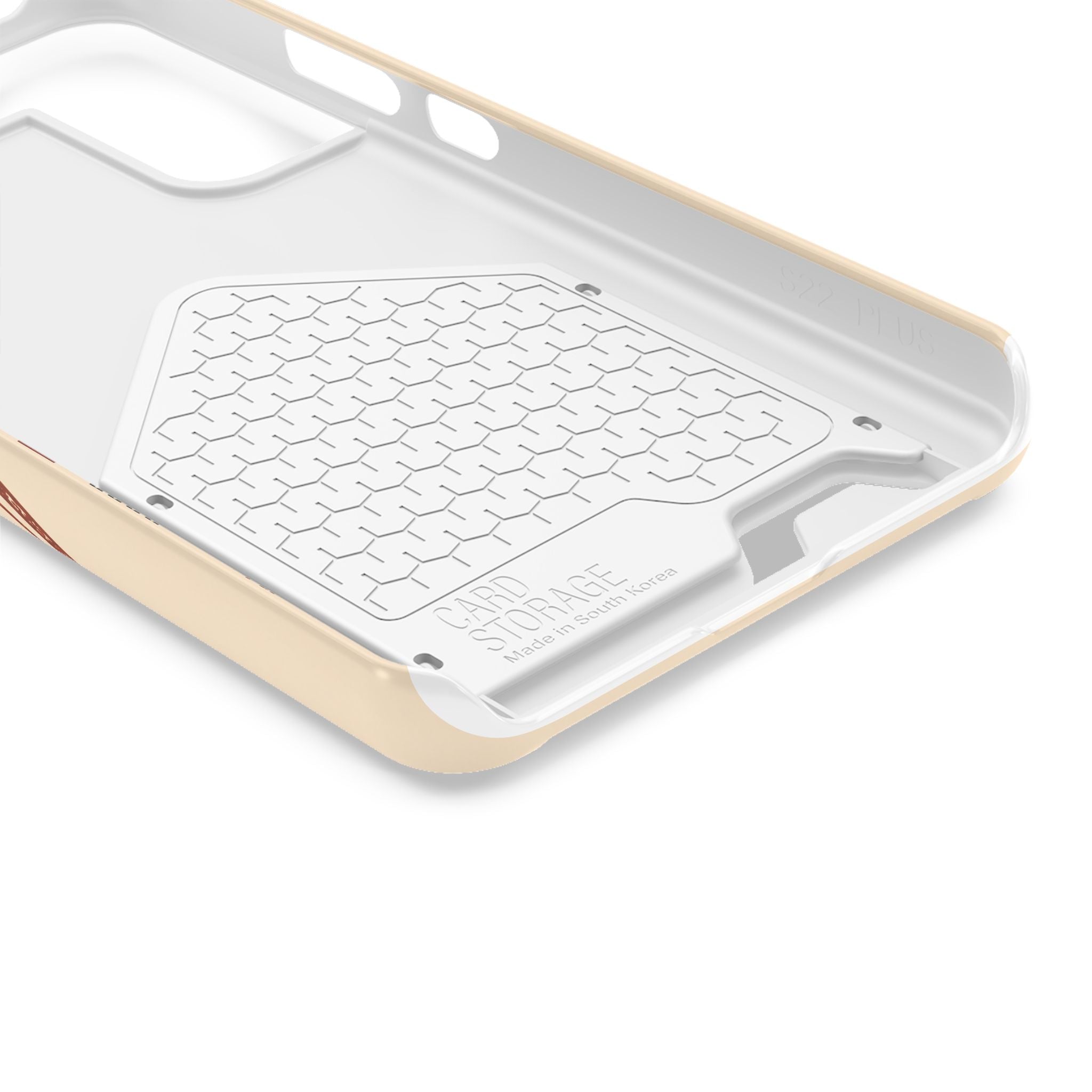 Retro Script Phone Case with Card Holder — "Dein eigenes Design!"