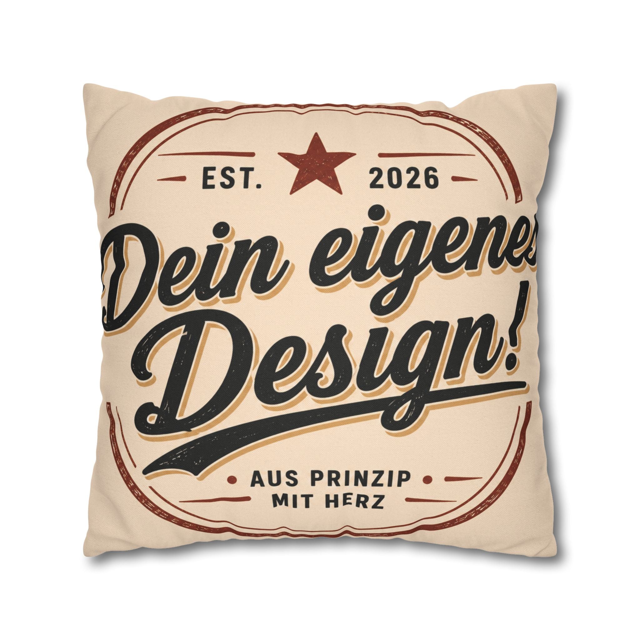 Spun Polyester Square Pillowcase