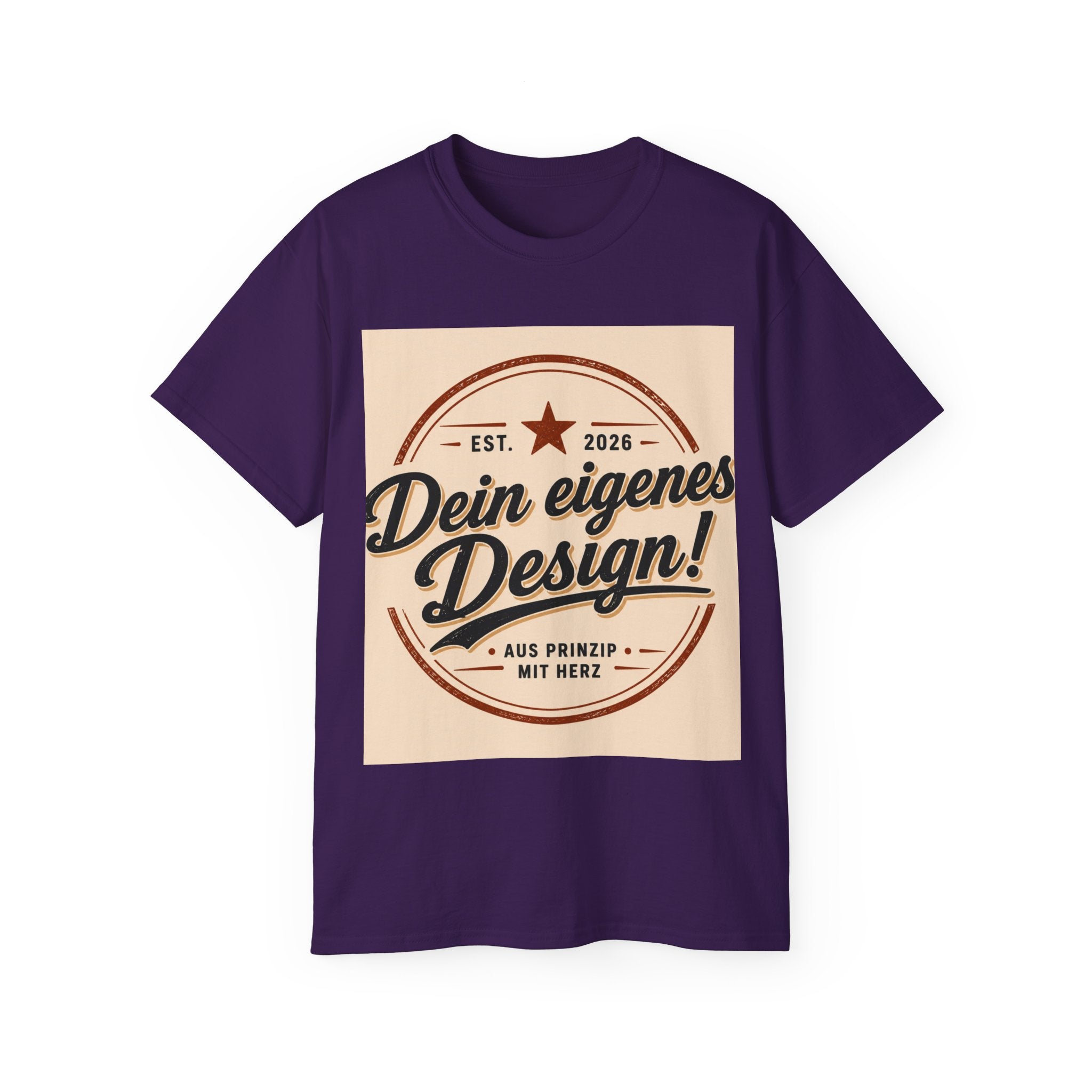 Vintage Badge T‑Shirt — "Dein eigenes Design!" Graphic Tee