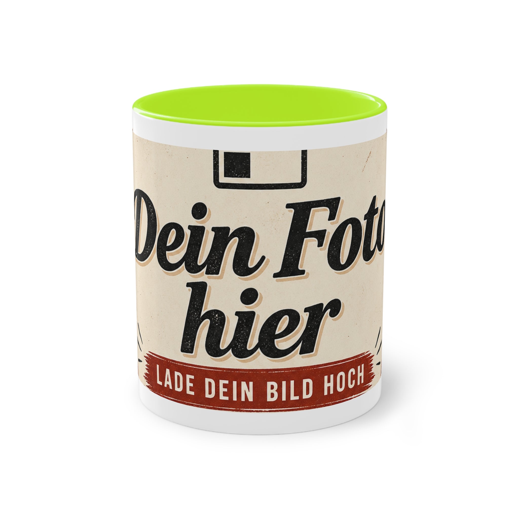 Two-Tone Personalized Mug – 11oz Coffee Cup Printed with Your Own Design