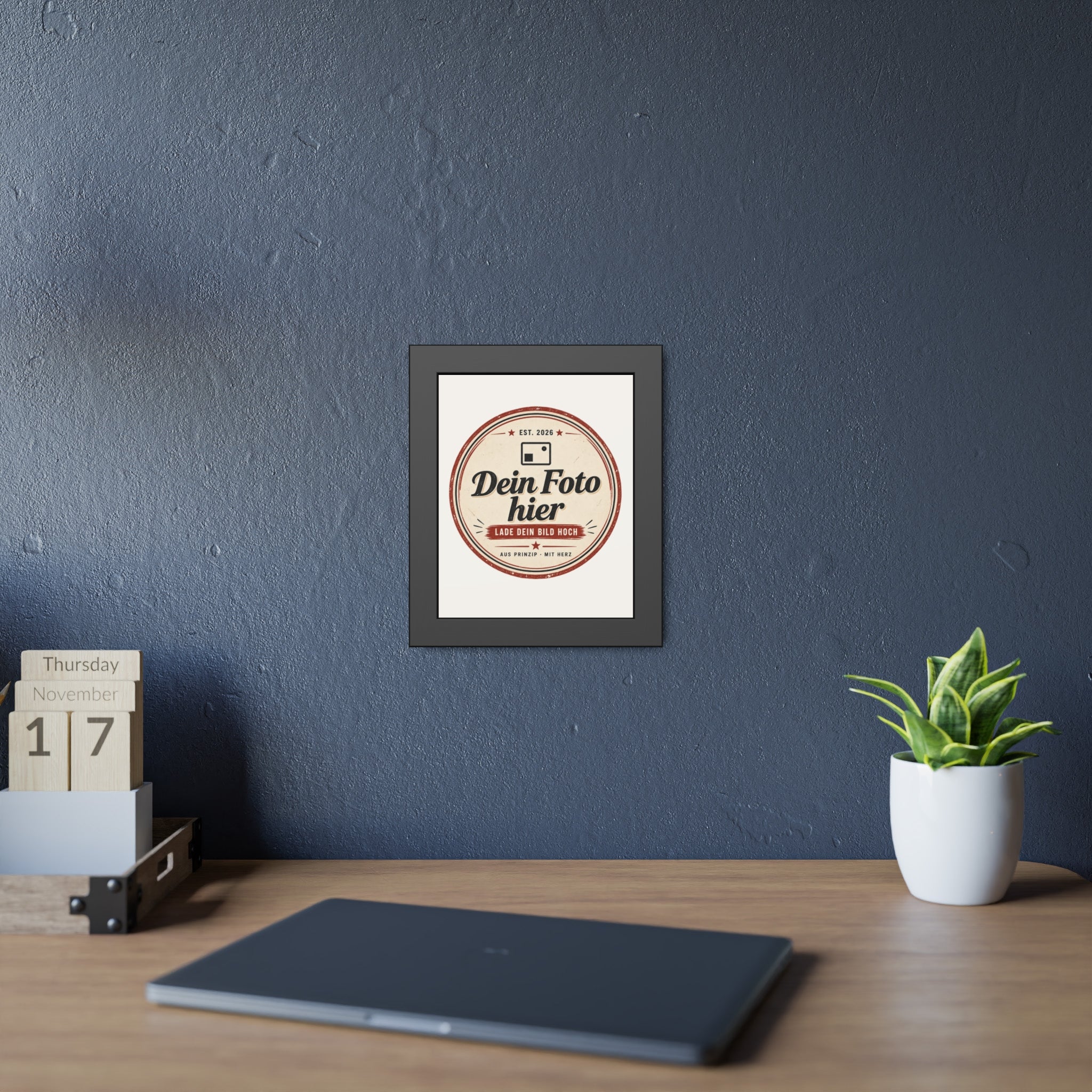 Personalised Poster with Frame – Black Photo Frame with Your Own Photo
