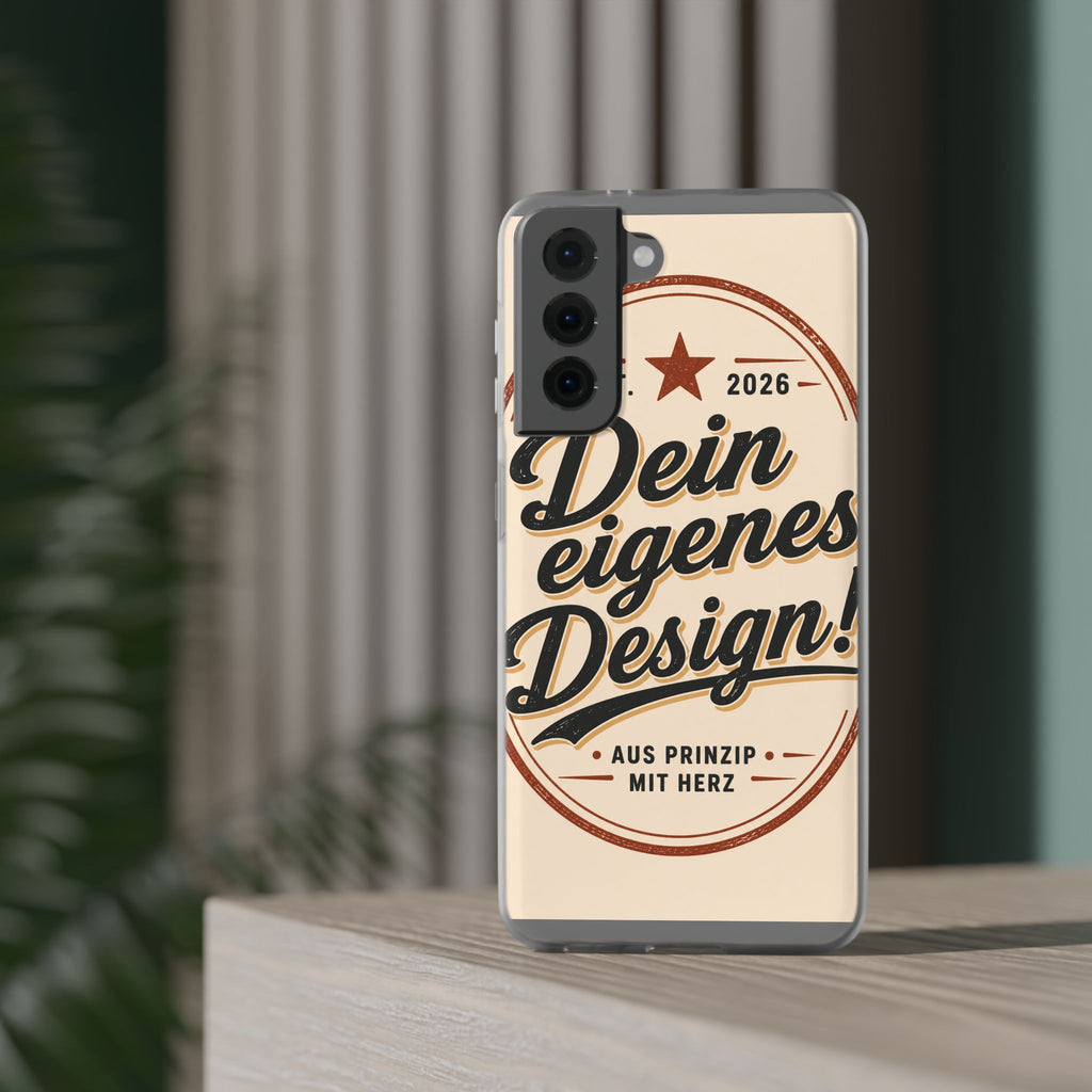 Phone Case — "Dein eigenes Design" Vintage Script Personalized Protective Case