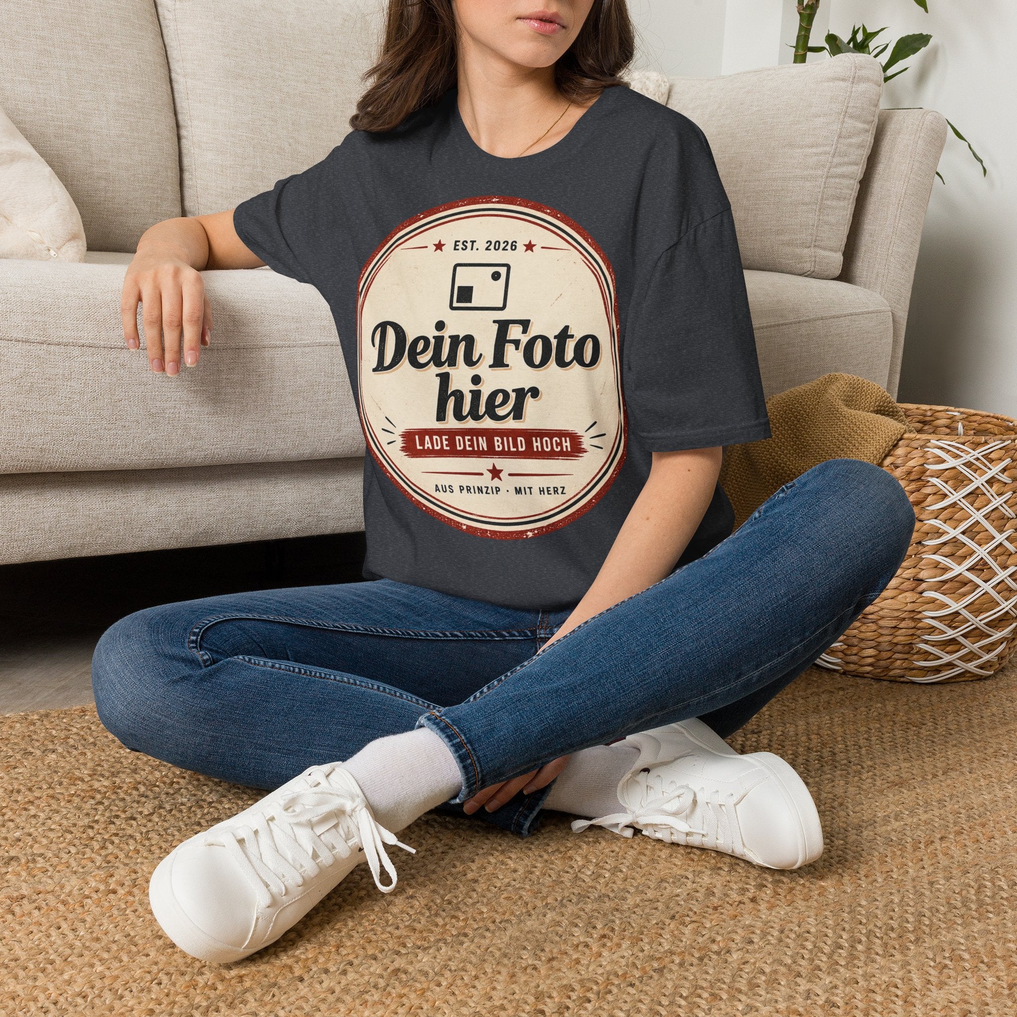 T-Shirt personalized with your own design – Unisex Softstyle printed