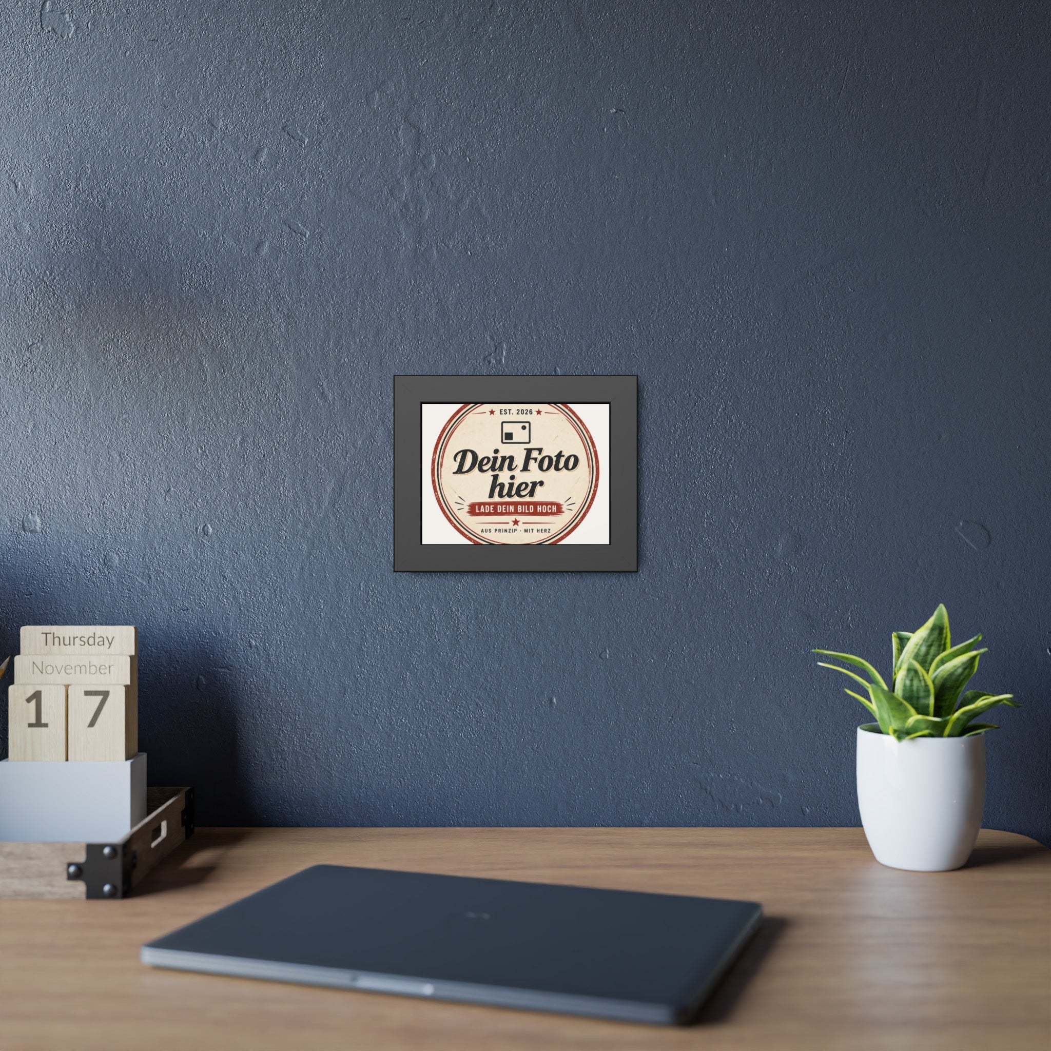 Personalised Poster with Frame – Black Photo Frame with Your Own Photo