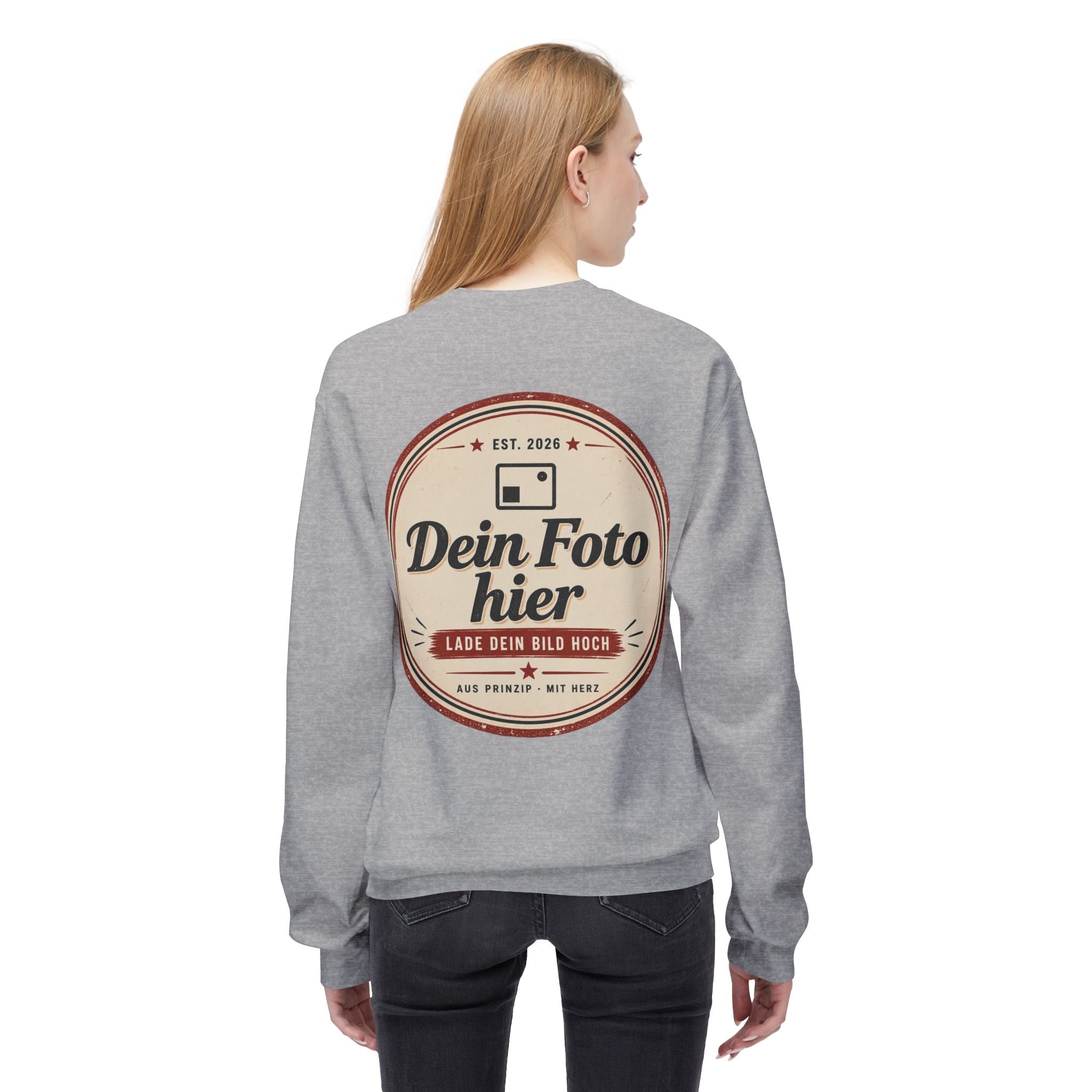 Sweatshirt personalized with photo – Design and print your own crewneck