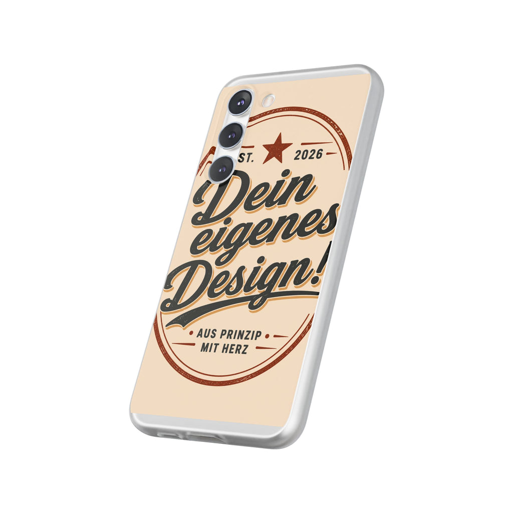 Phone Case — "Dein eigenes Design" Vintage Script Personalized Protective Case