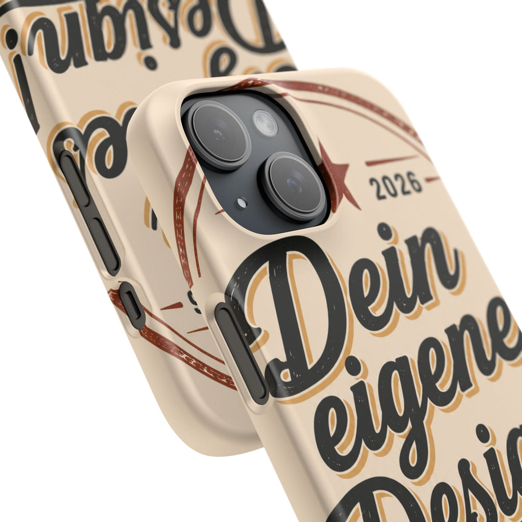 Phone Case — Retro "Dein eigenes Design" Customizable Snap Case