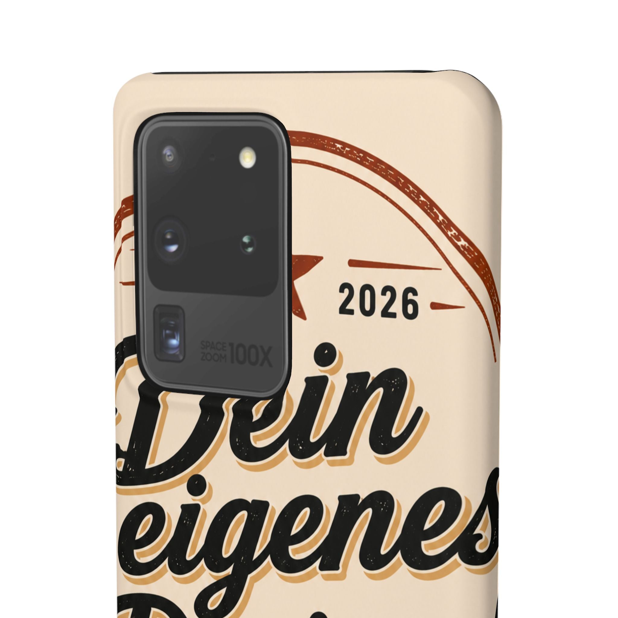 Phone Case — Retro "Dein eigenes Design" Customizable Snap Case