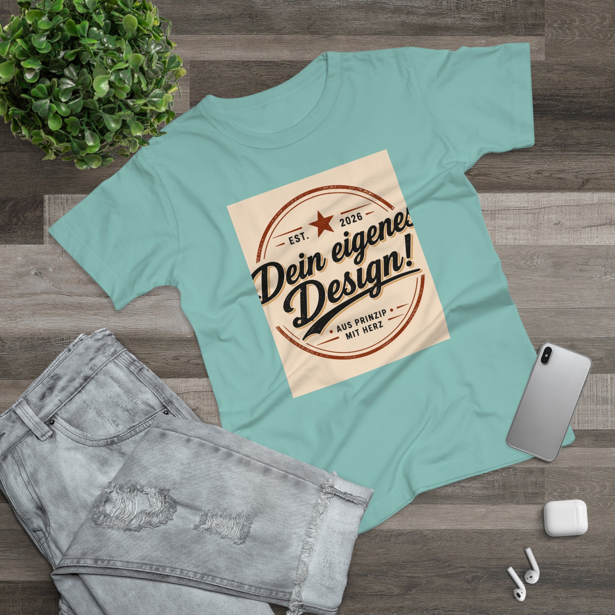 Women’s T-Shirt “Dein eigenes Design!” Vintage Badge Tee