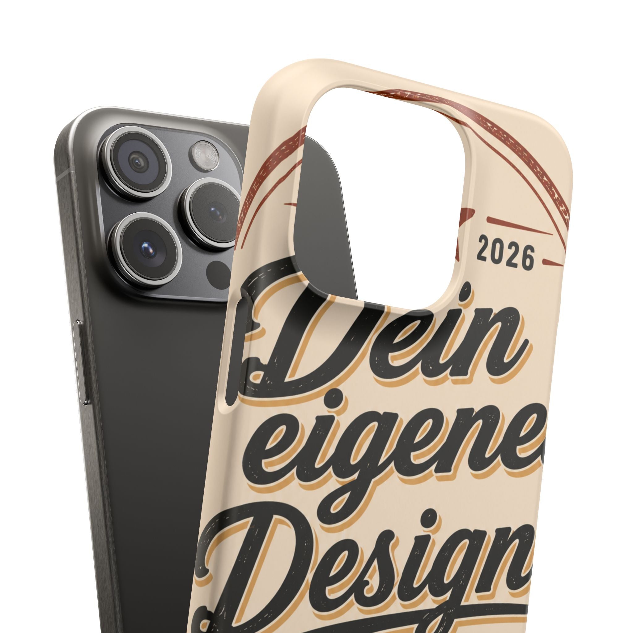 Phone Case — Retro "Dein eigenes Design" Customizable Snap Case